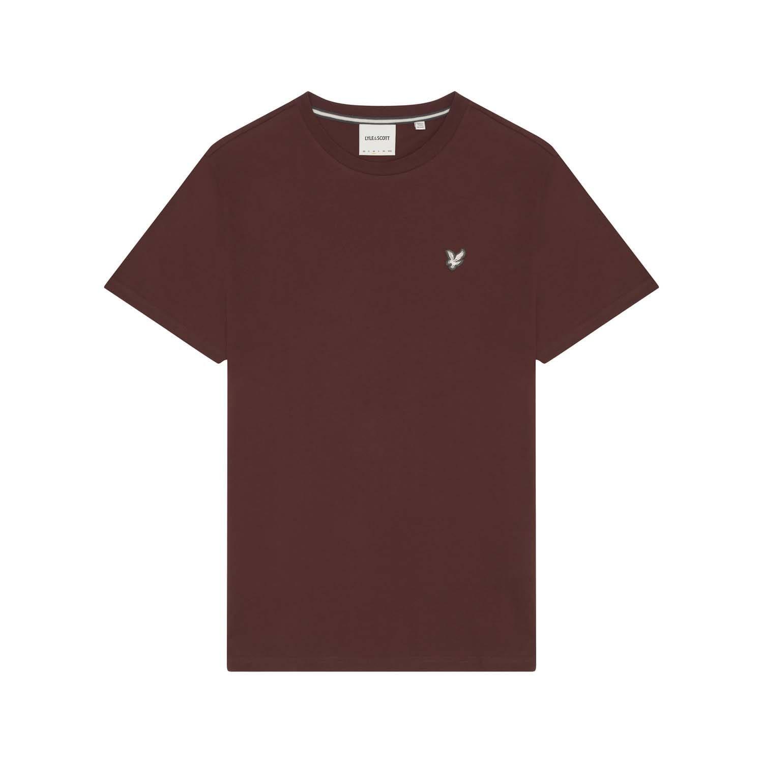 Red - Lyle and Scott - Cotton Crew Neck T-Shirt - 5
