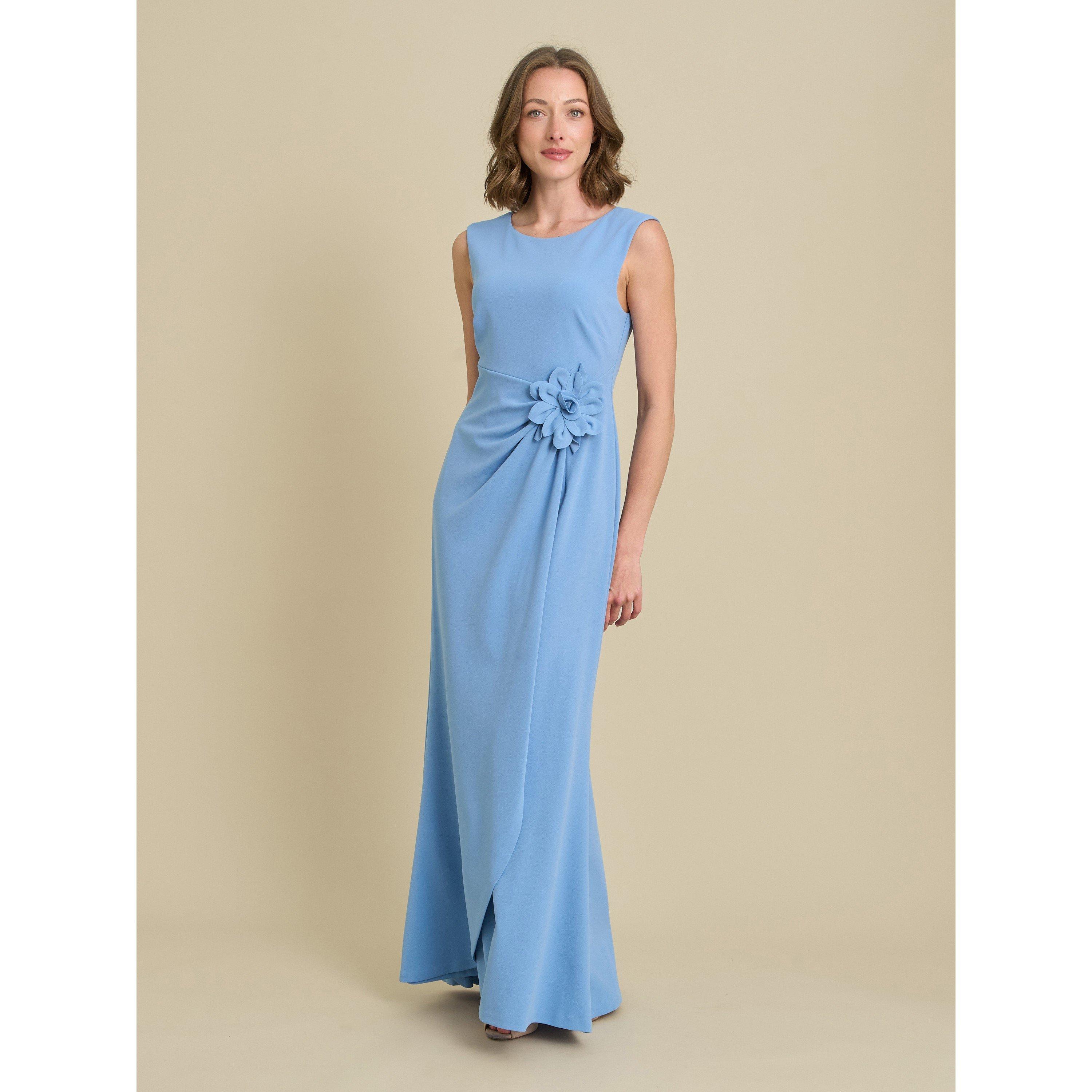 Gina Bacconi Women's Penina Maxi Dress With Floral Applique - Blue - 10