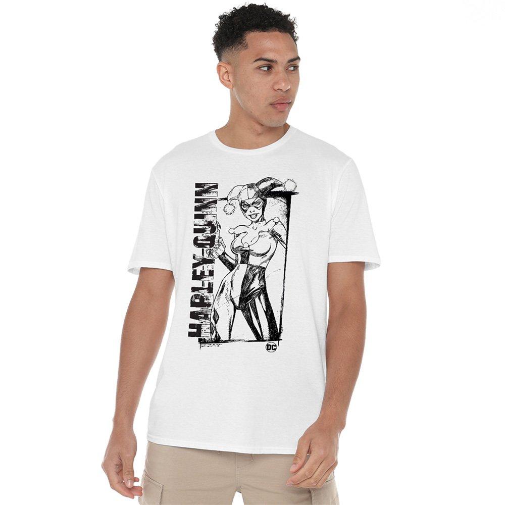 White - DC Comics - Harley Quinn Sketch T-Shirt White - 1