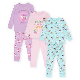 Miso Kids Girls 3 Pack Fairy Pyjama Set