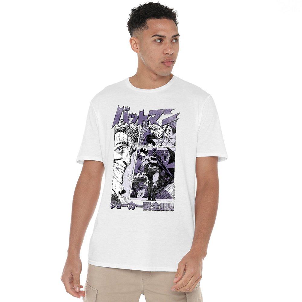 White - DC Comics - The Joker Comic Manga T-Shirt White - 1
