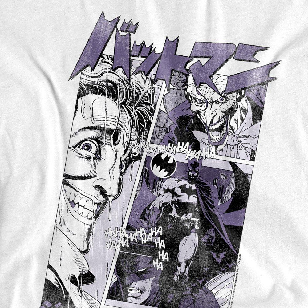 White - DC Comics - The Joker Comic Manga T-Shirt White - 2