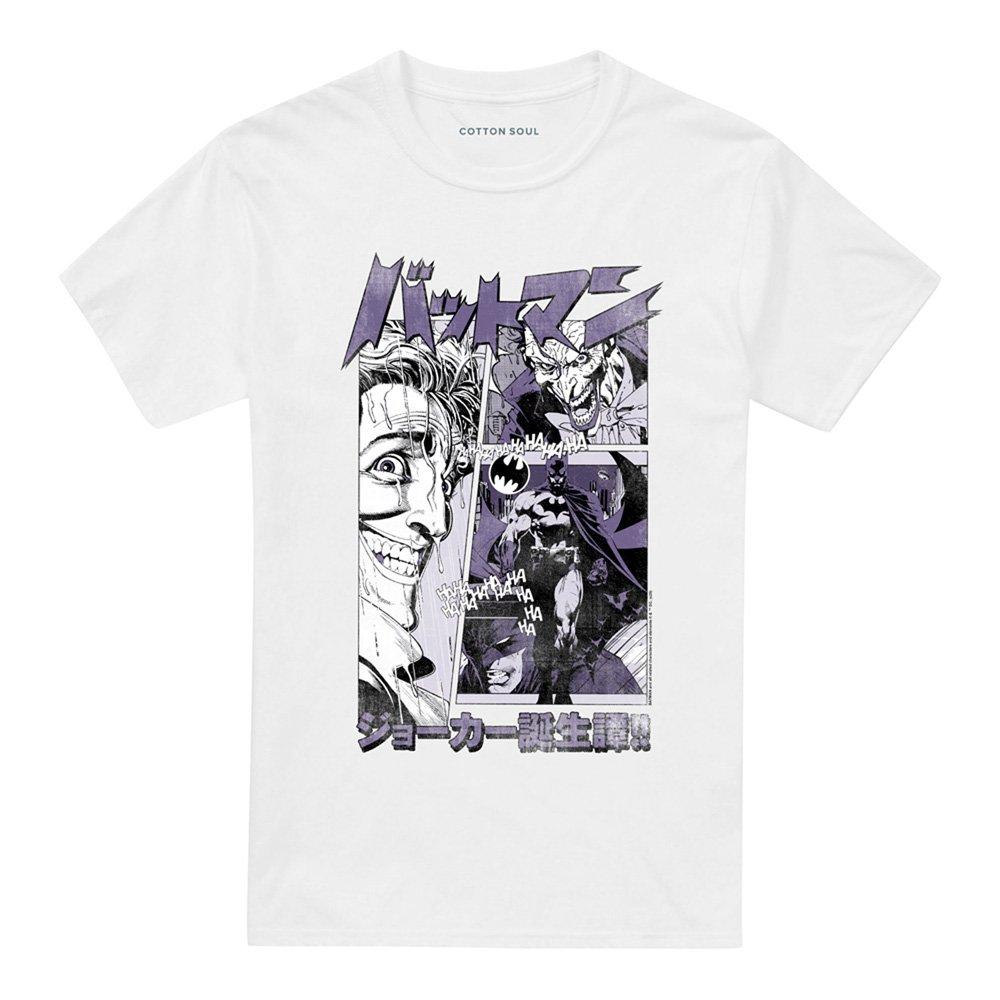 White - DC Comics - The Joker Comic Manga T-Shirt White - 4