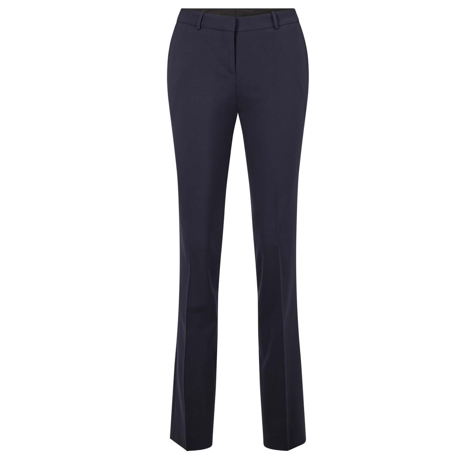 Blue - Boss - Boss Tamea 10182720 01 Straight Leg Trousers Womens - 1