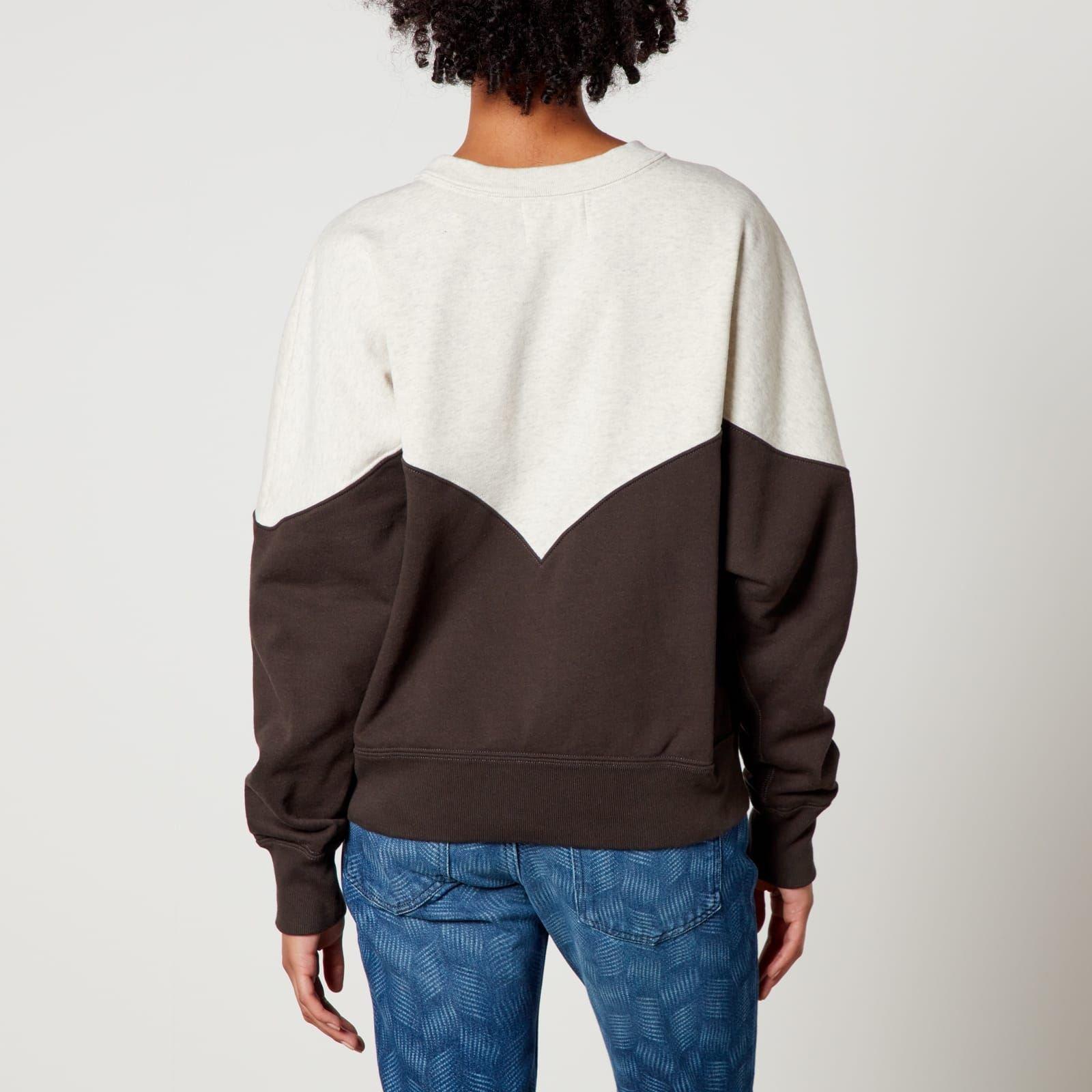 Black - Marant Etoile - Houston Bi Colour Logo Sweatshirt - 2