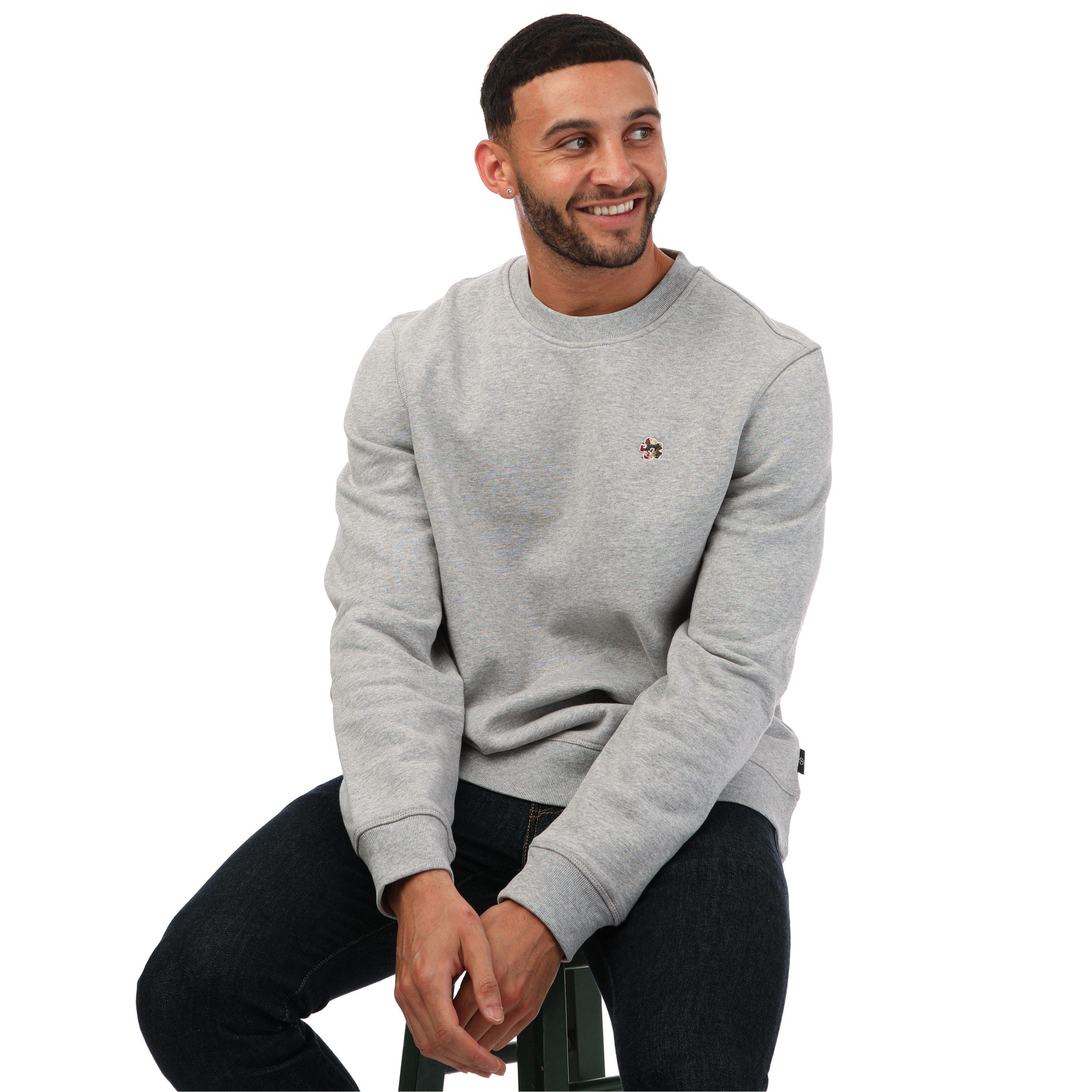 Grey - Ted Baker - Men's Hatton Crew Sweatshirt - 4