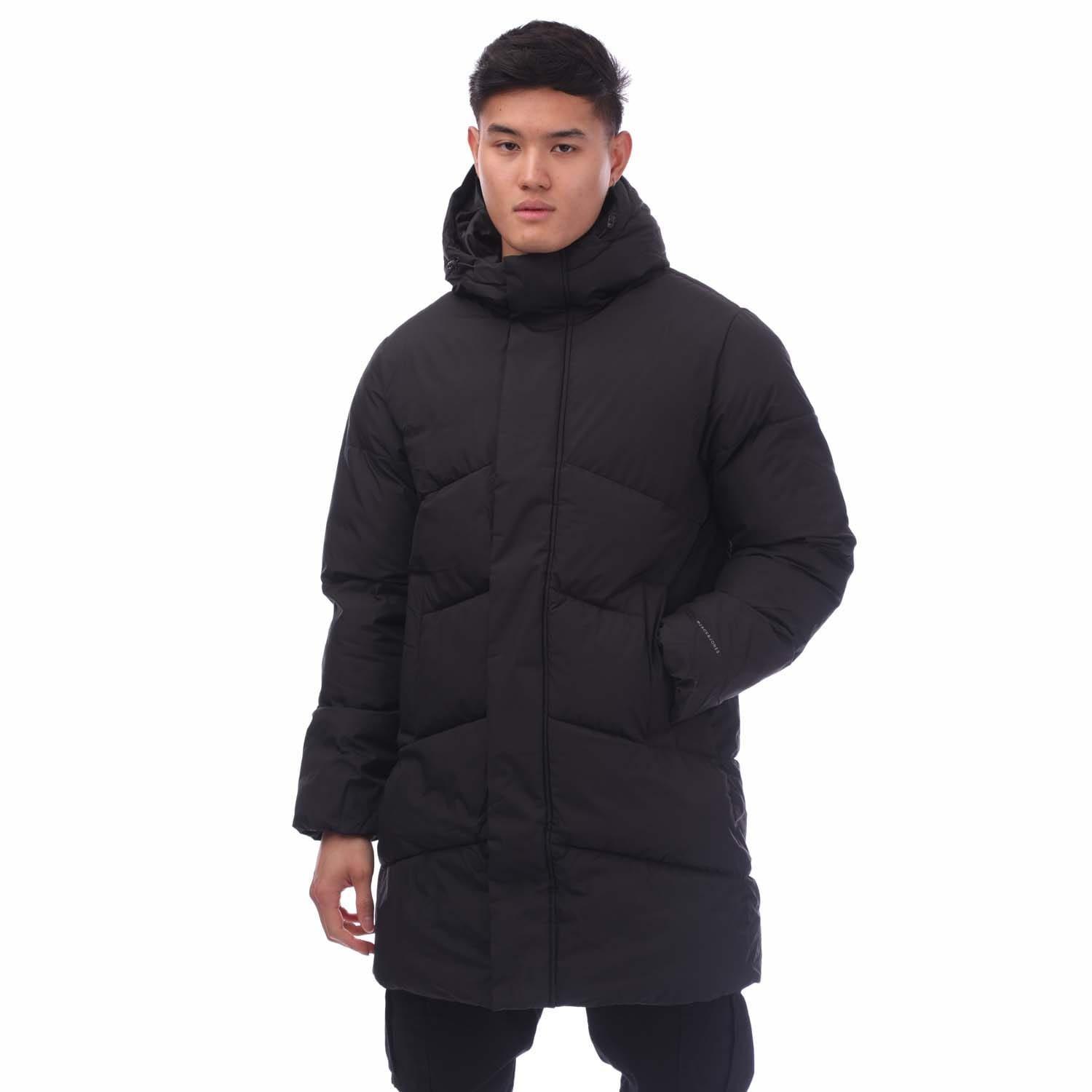 Black - Jack and Jones - Otis Long Puffer Jacket - 1
