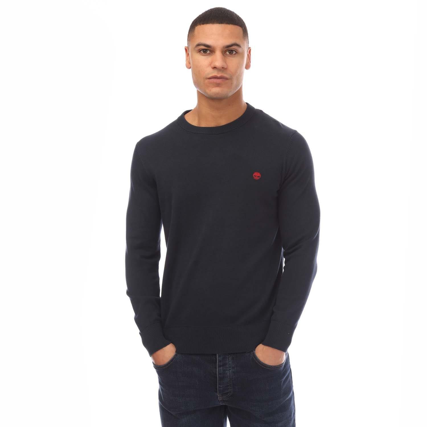 Navy - Timberland - Williams River Kennebec Cotton Sweater - 1