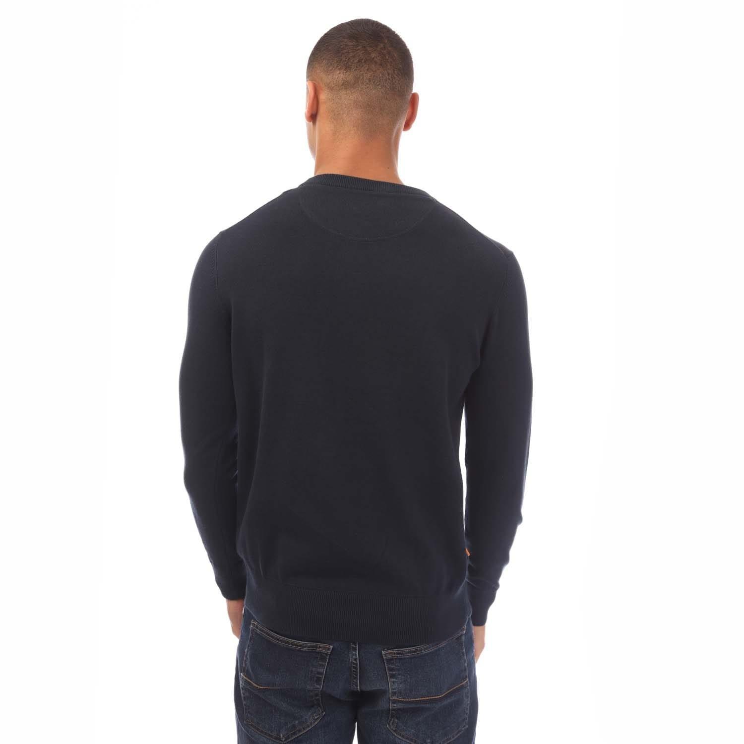 Navy - Timberland - Williams River Kennebec Cotton Sweater - 2