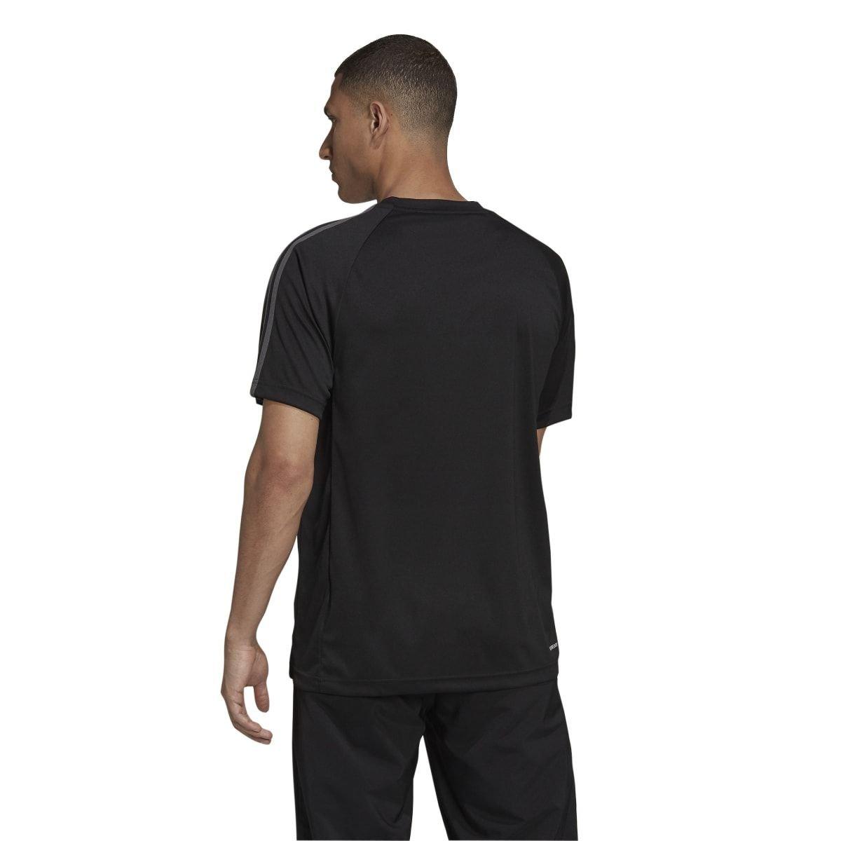 Black Grey - adidas - AEROREADY Sereno Logo Jersey - 5