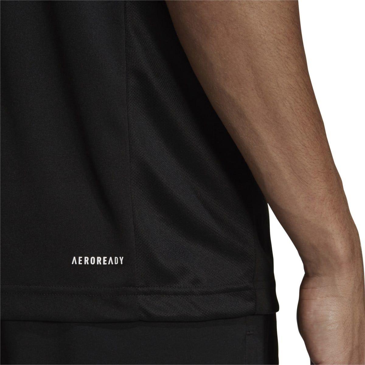 Black Grey - adidas - AEROREADY Sereno Logo Jersey - 7