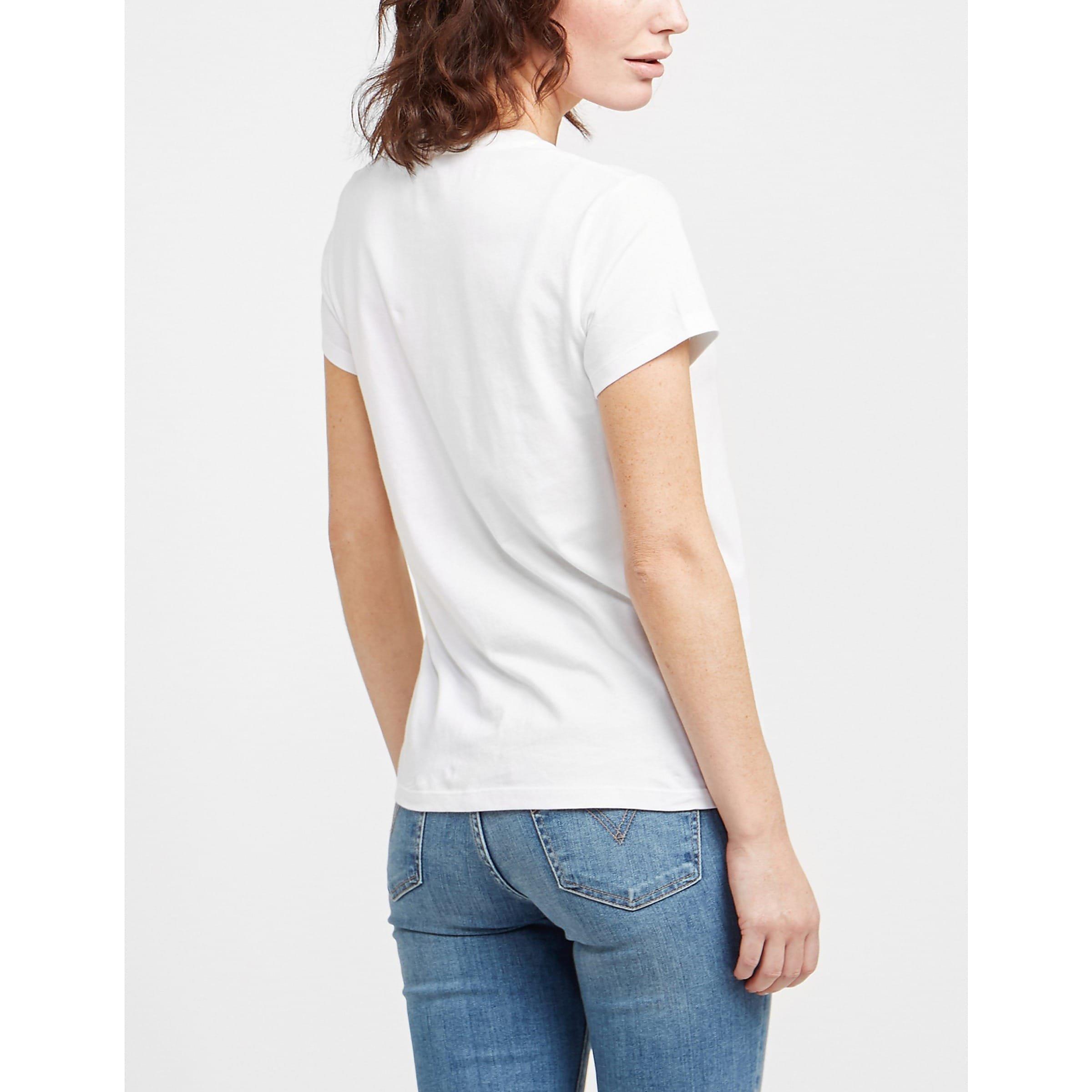 White - Levis - Women's Perfect Regular Fit T-Shirt - 3