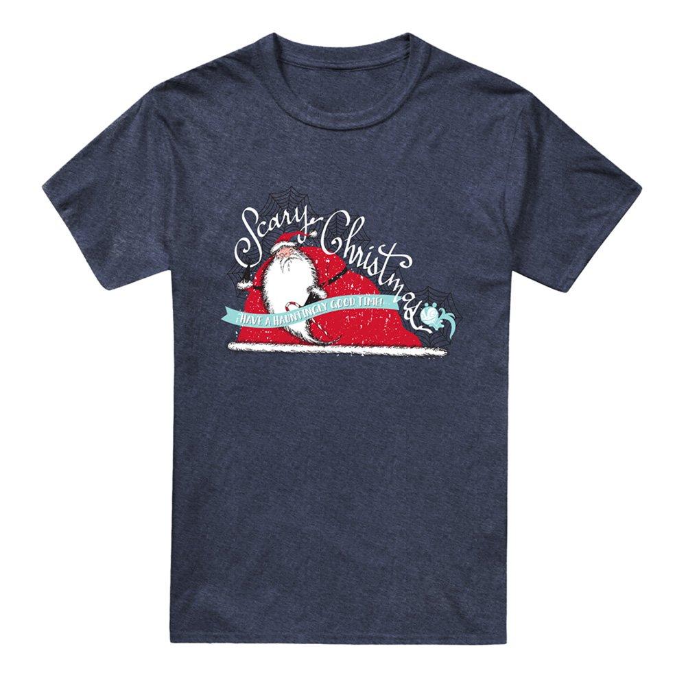 Navy - Disney - Nightmare Before Christmas Scary Christmas T Shirt - 4
