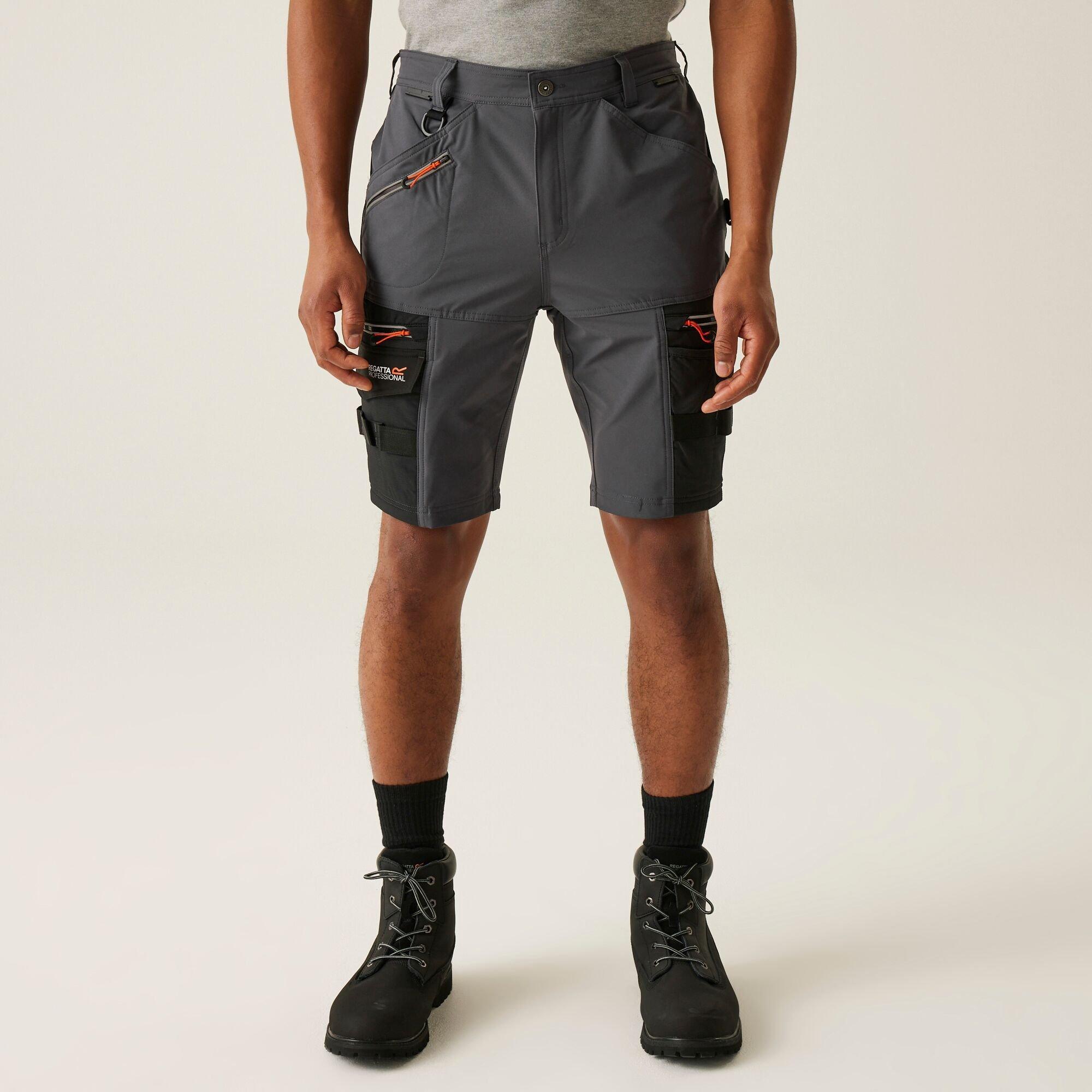 Regatta Men's Infiltrate Detachable Holster Shorts - Iron/Black - 34