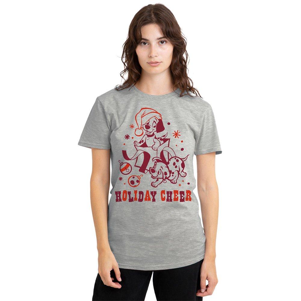 Light Grey - Disney - 101 Dalmatians Christmas Holiday Cheer Dogs Womens - 1