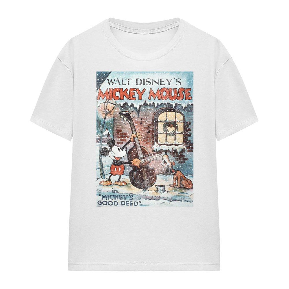 White - Disney - Mickey Mouse Vintage Poster Christmas Good Deed Wo - 4