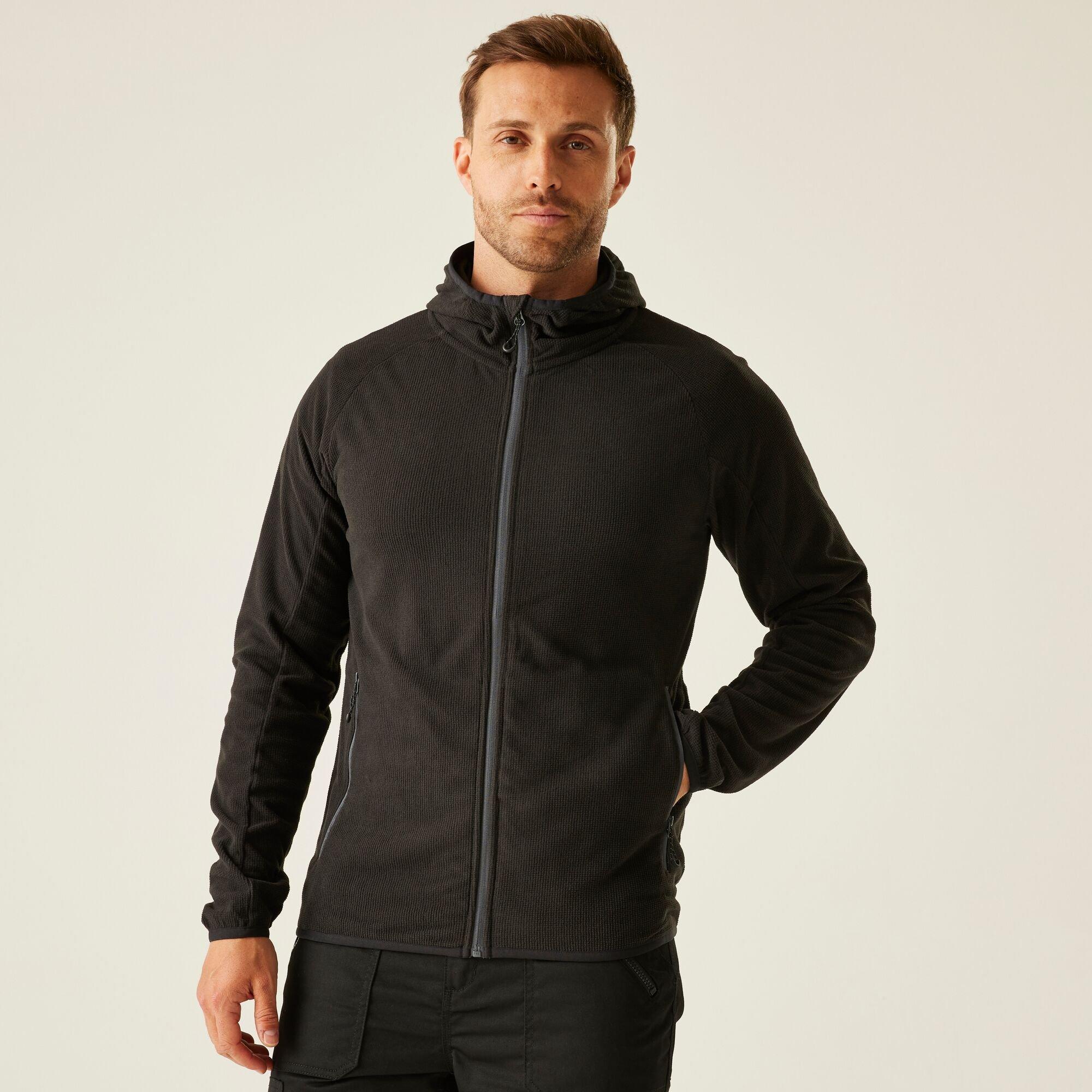 Regatta Men's Navigate Full-Zip Fleece - Black Seal Grey - M