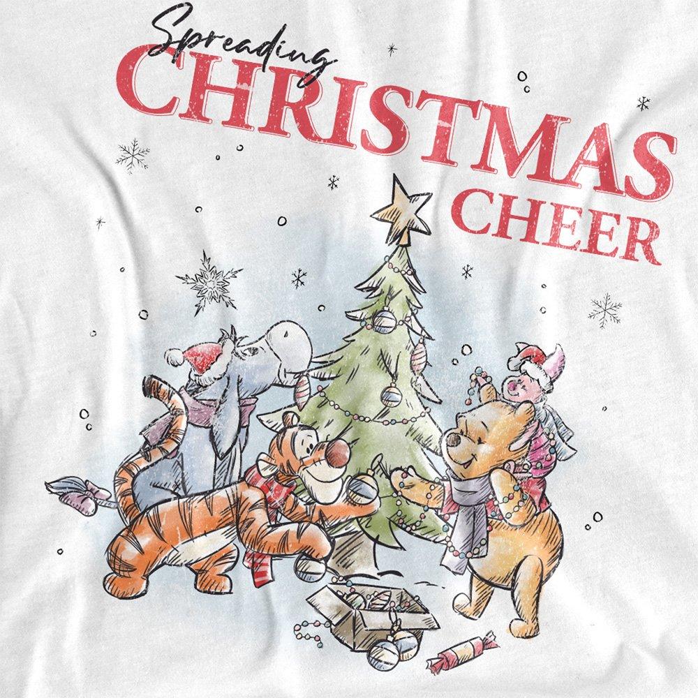 White - Winnie The Pooh - Winnie The Pooh Merry Everything Sketch Womens T-S - 2