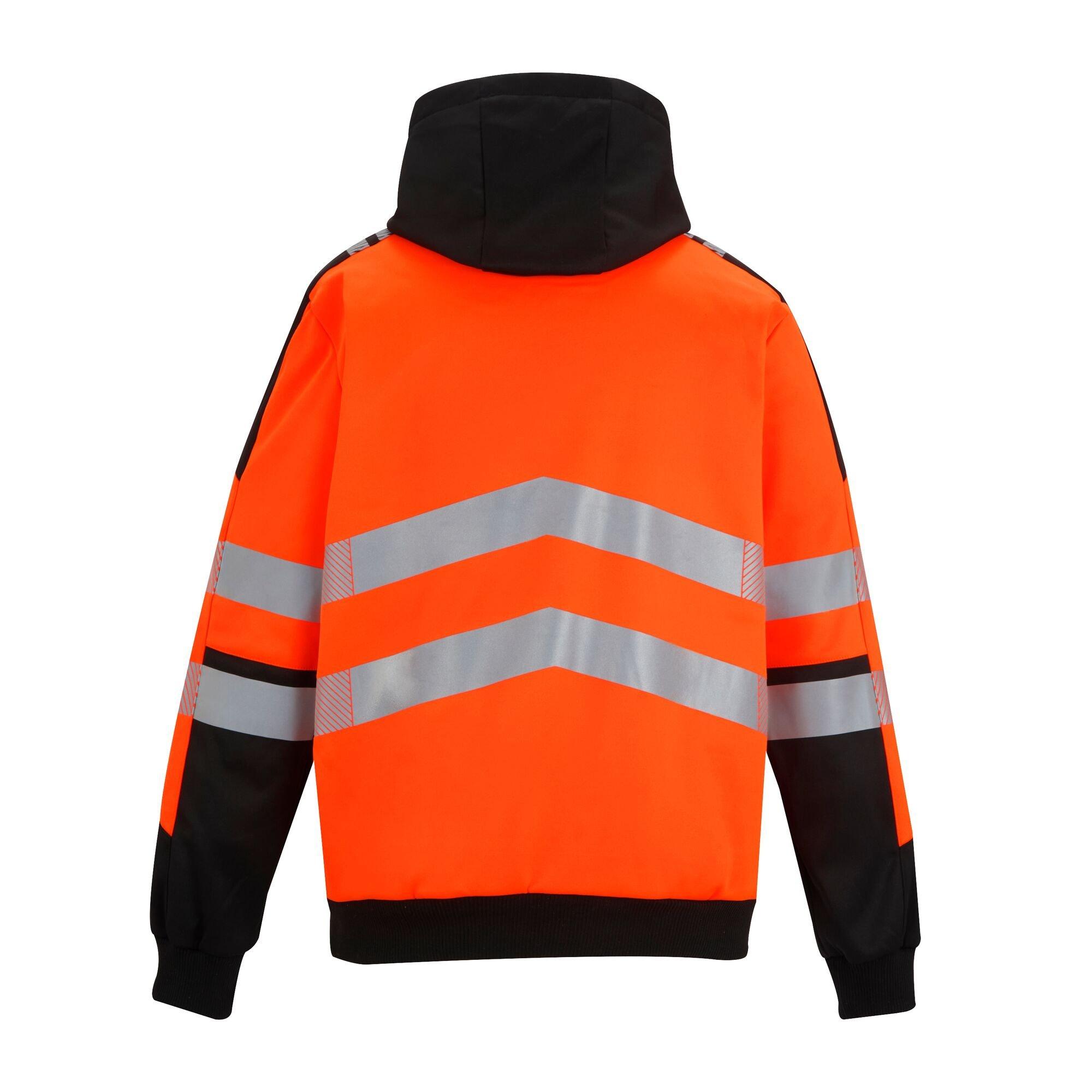 Black/Orange - Regatta - Mens Hi-Vis X Pro Hoodie - Class 2 - 11