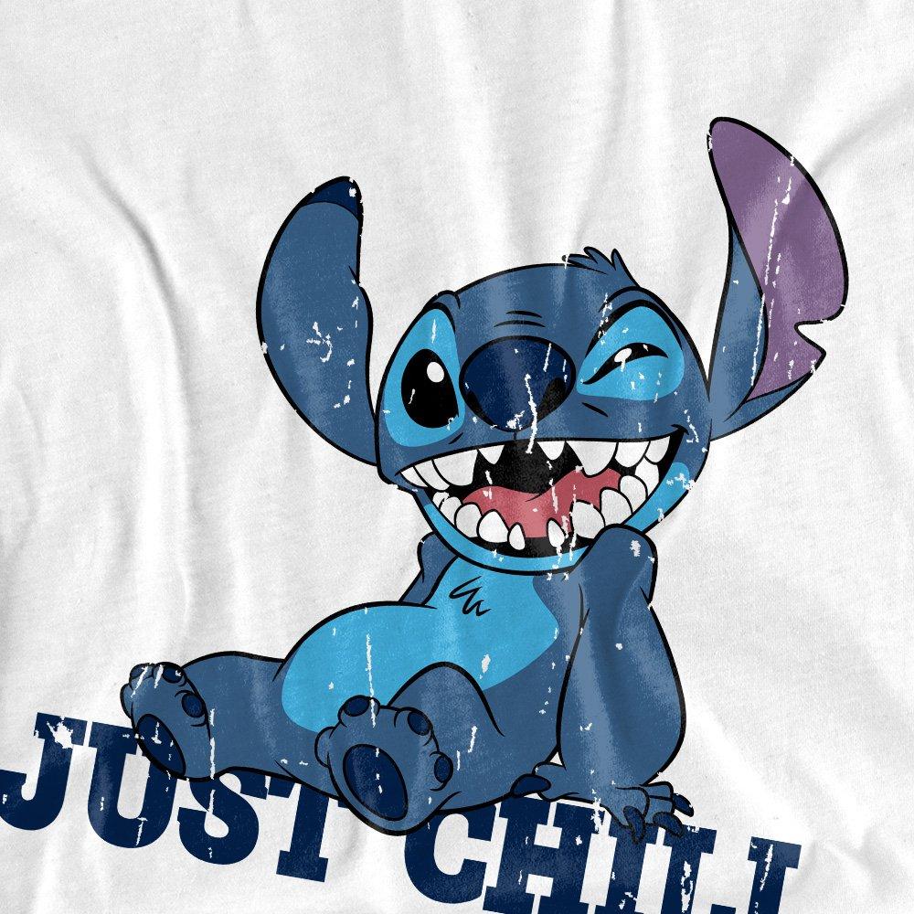 White - Disney Stitch - STITCH JUST CHILL - 3