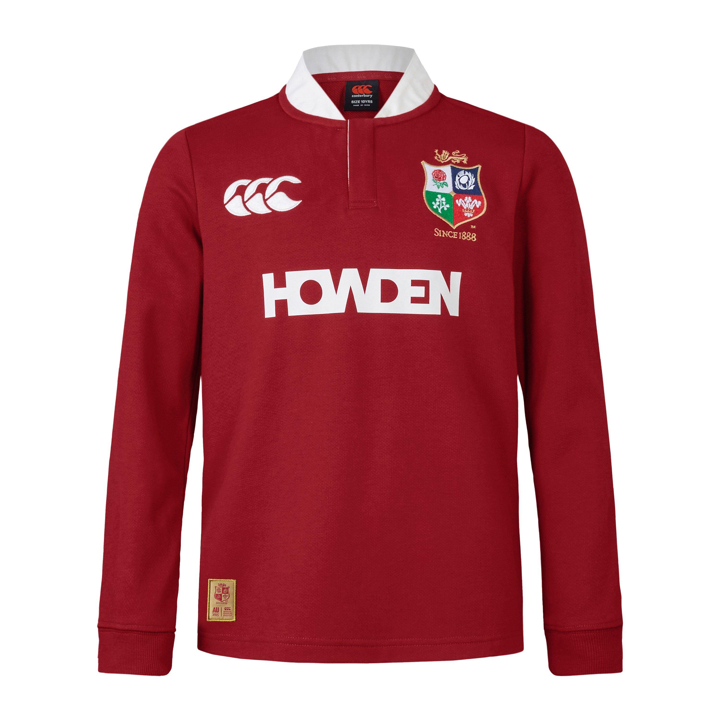 Rød Dahlia - Canterbury - British and Irish Lions 2025 Long Sleeve Classic Shirt Juniors - 1