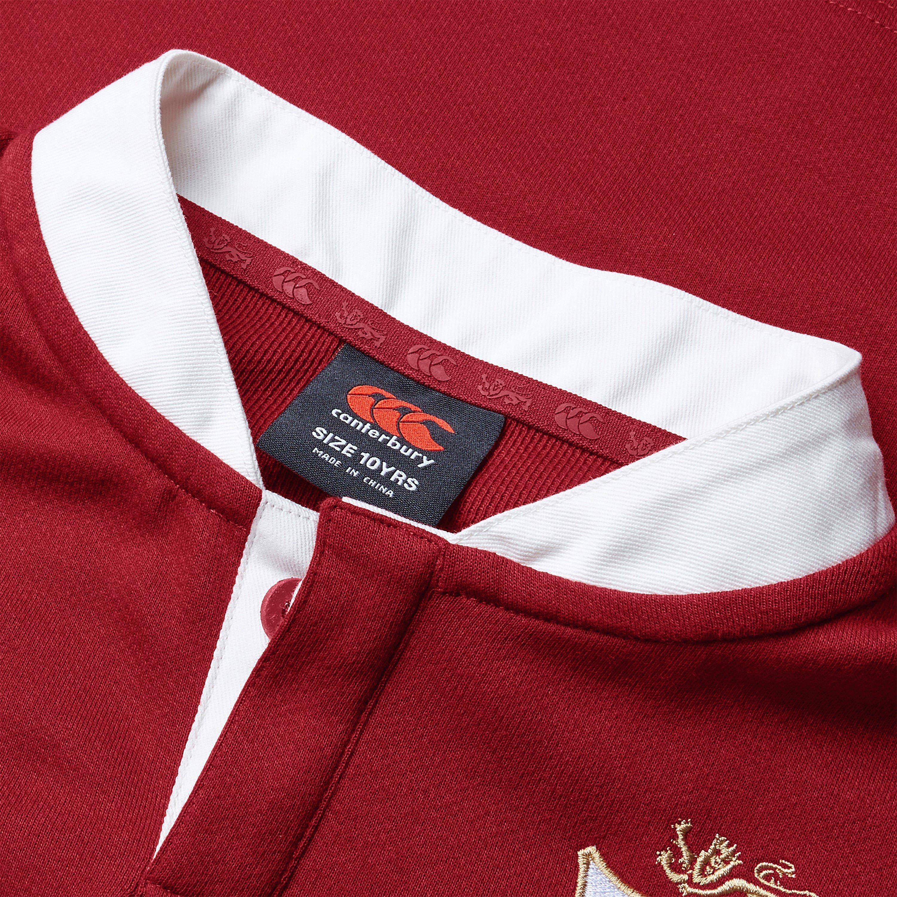 Rød Dahlia - Canterbury - British and Irish Lions 2025 Long Sleeve Classic Shirt Juniors - 9
