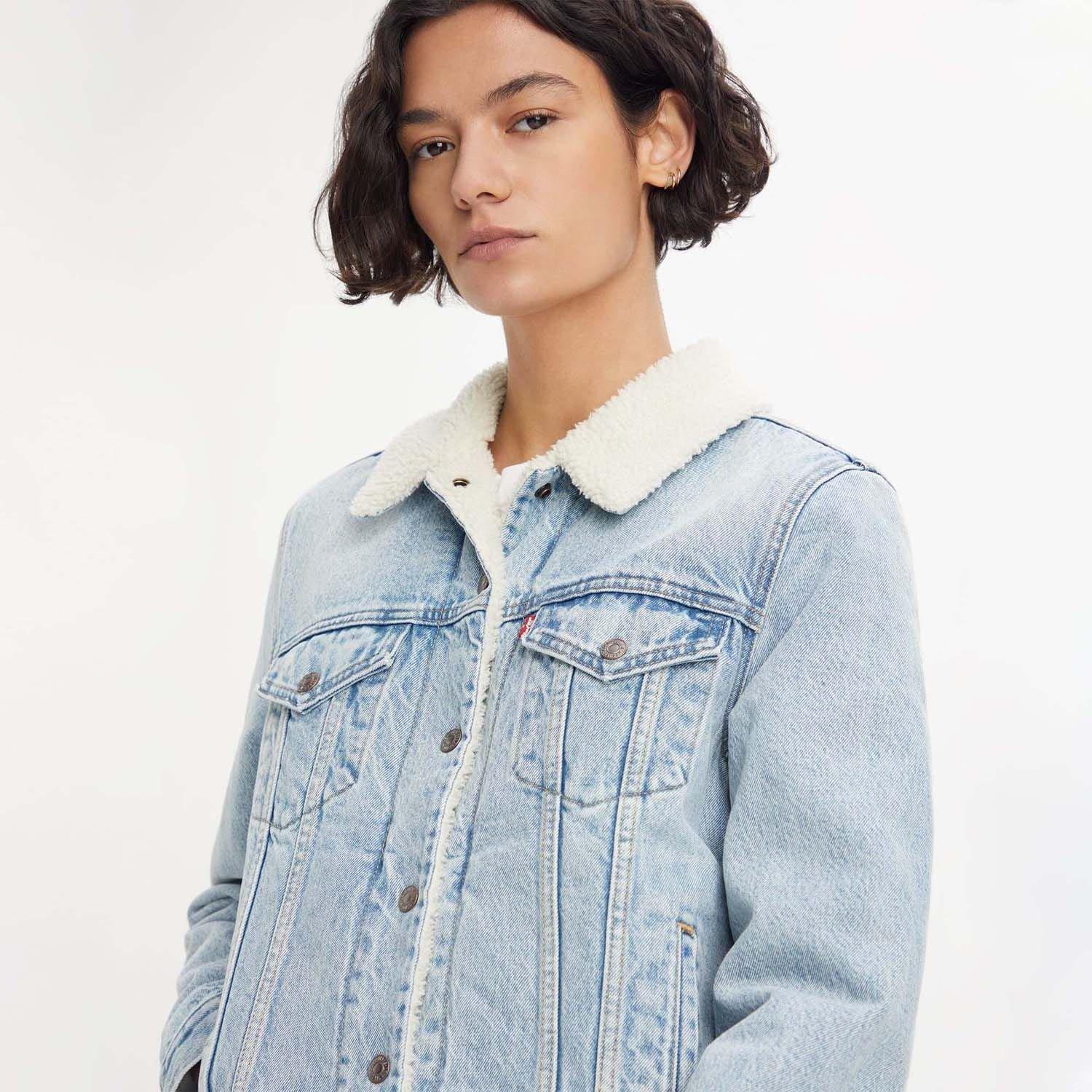 Light Blue - Levis - Original Sherpa Trucker Jacket - 3