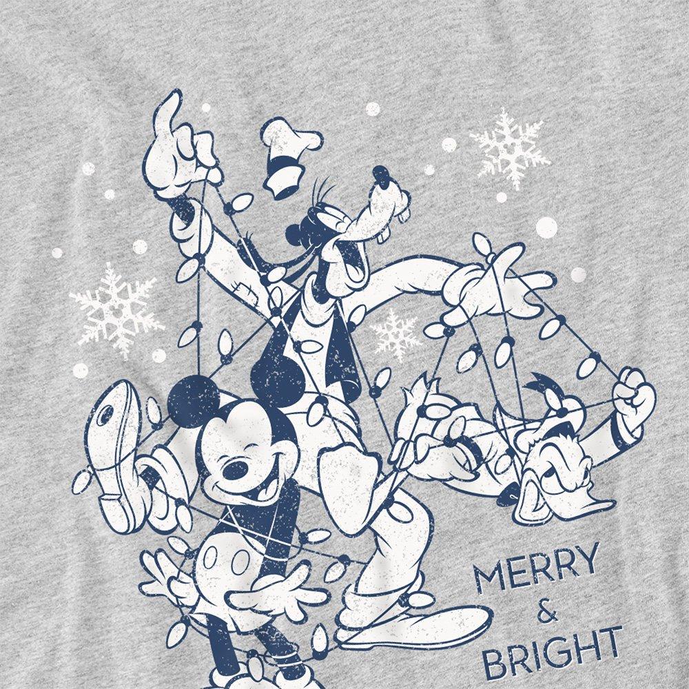 Light Grey - Disney - Mickey Mouse Vintage Merry Bright And Tied Up In - 2