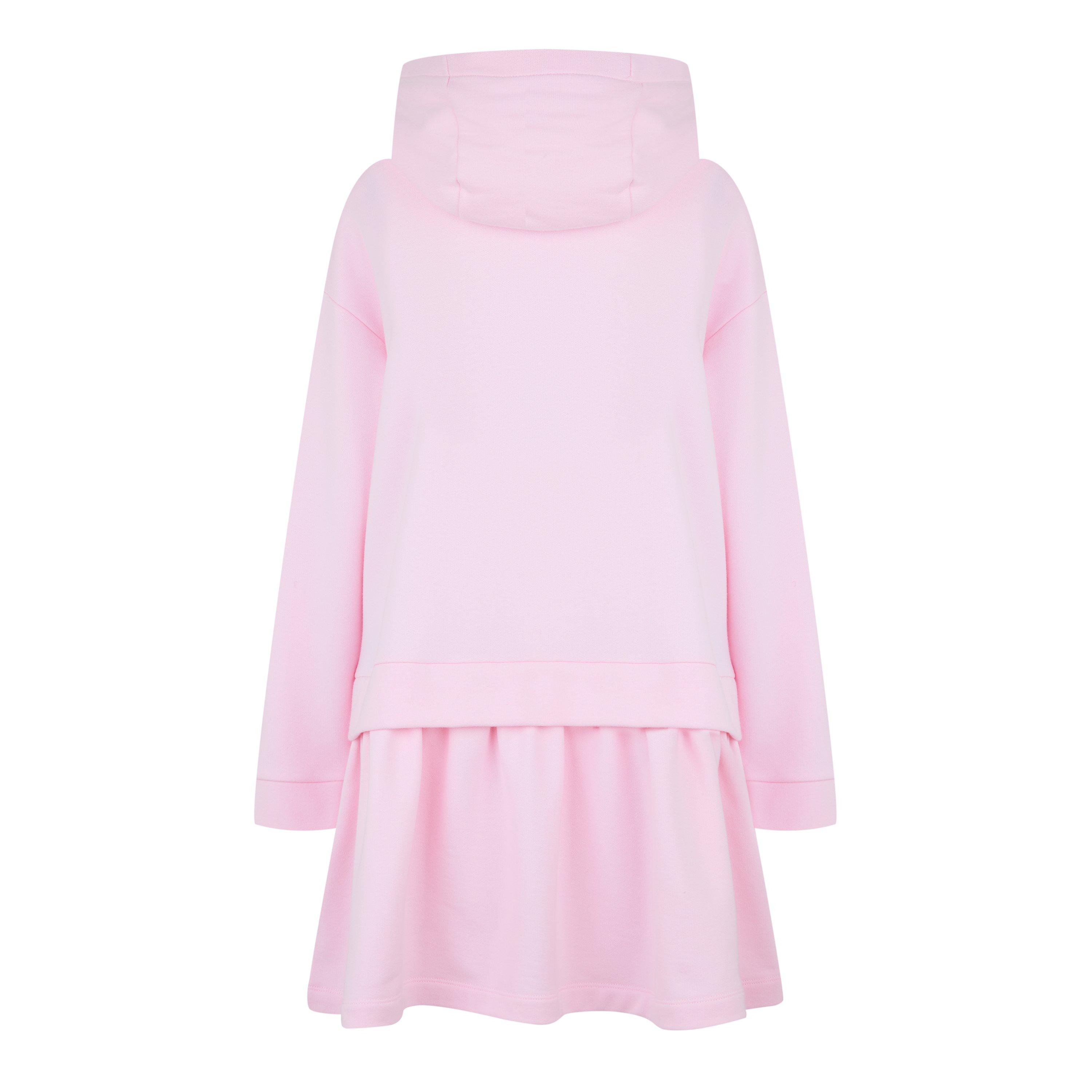 Pink F0QE5 - Fendi - Logo Hooded Dress Juniors - 2