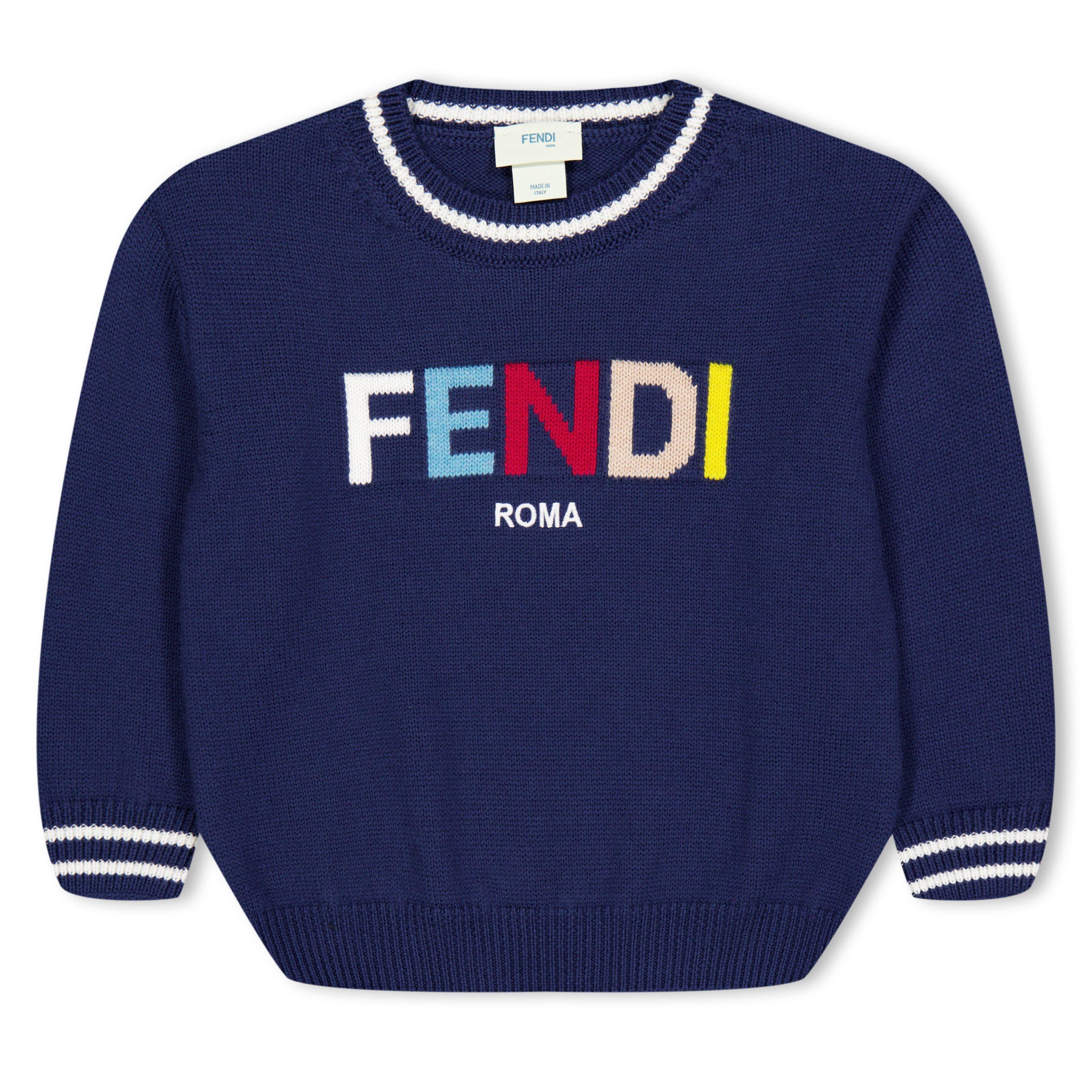 Fendi Knit Jumper Juniors - Navy F1I11 - Size 12Y