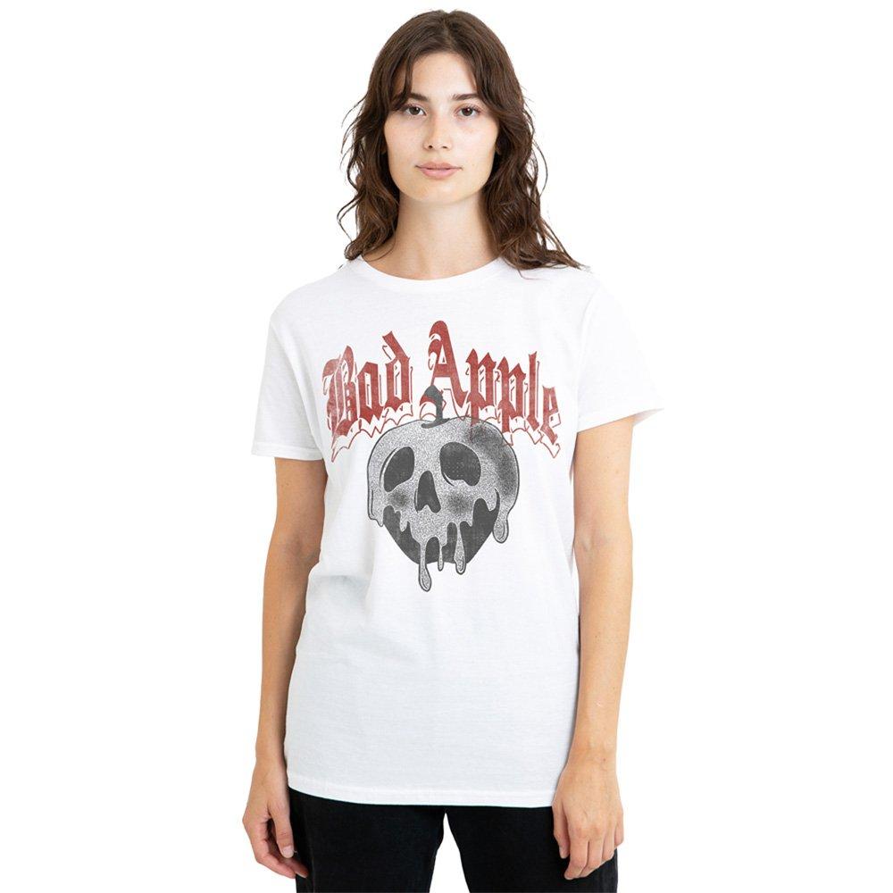White - Disney - Snow White Bad Apple Skull Womens T-Shirt White - 1