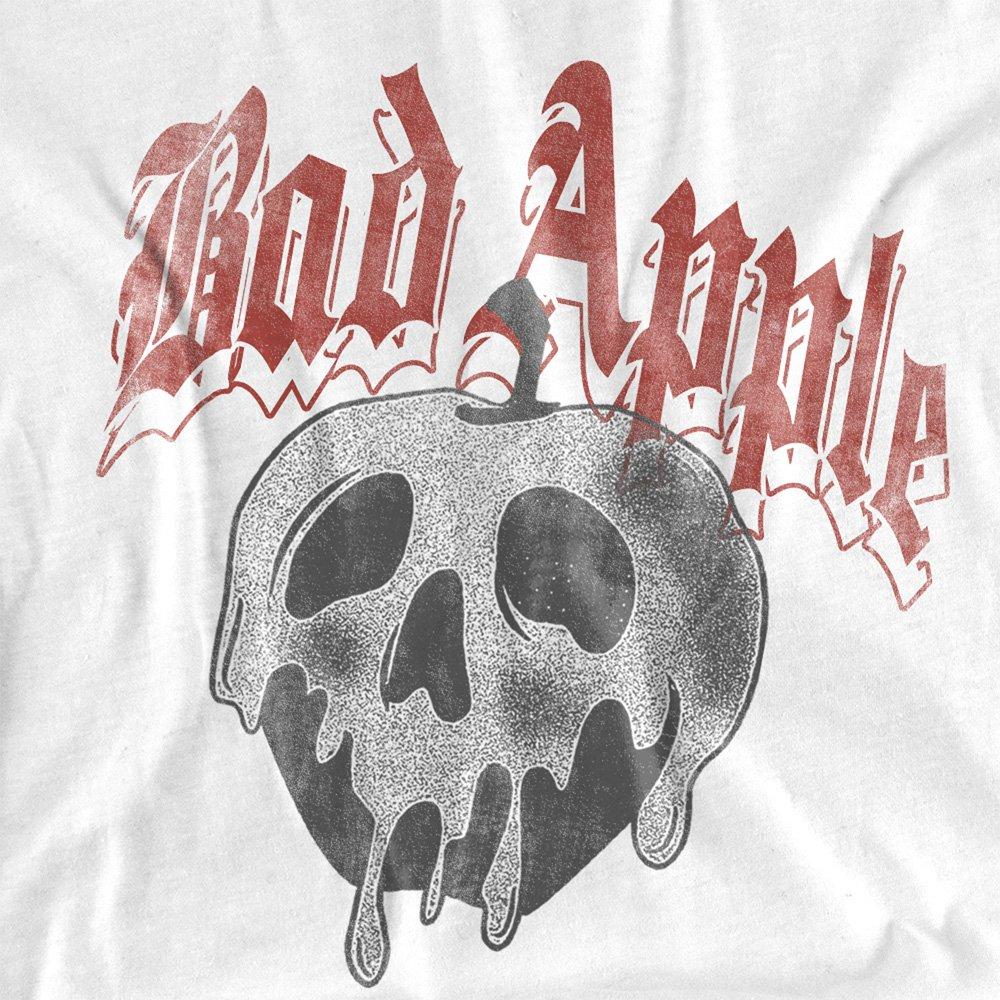 White - Disney - Snow White Bad Apple Skull Womens T-Shirt White - 2