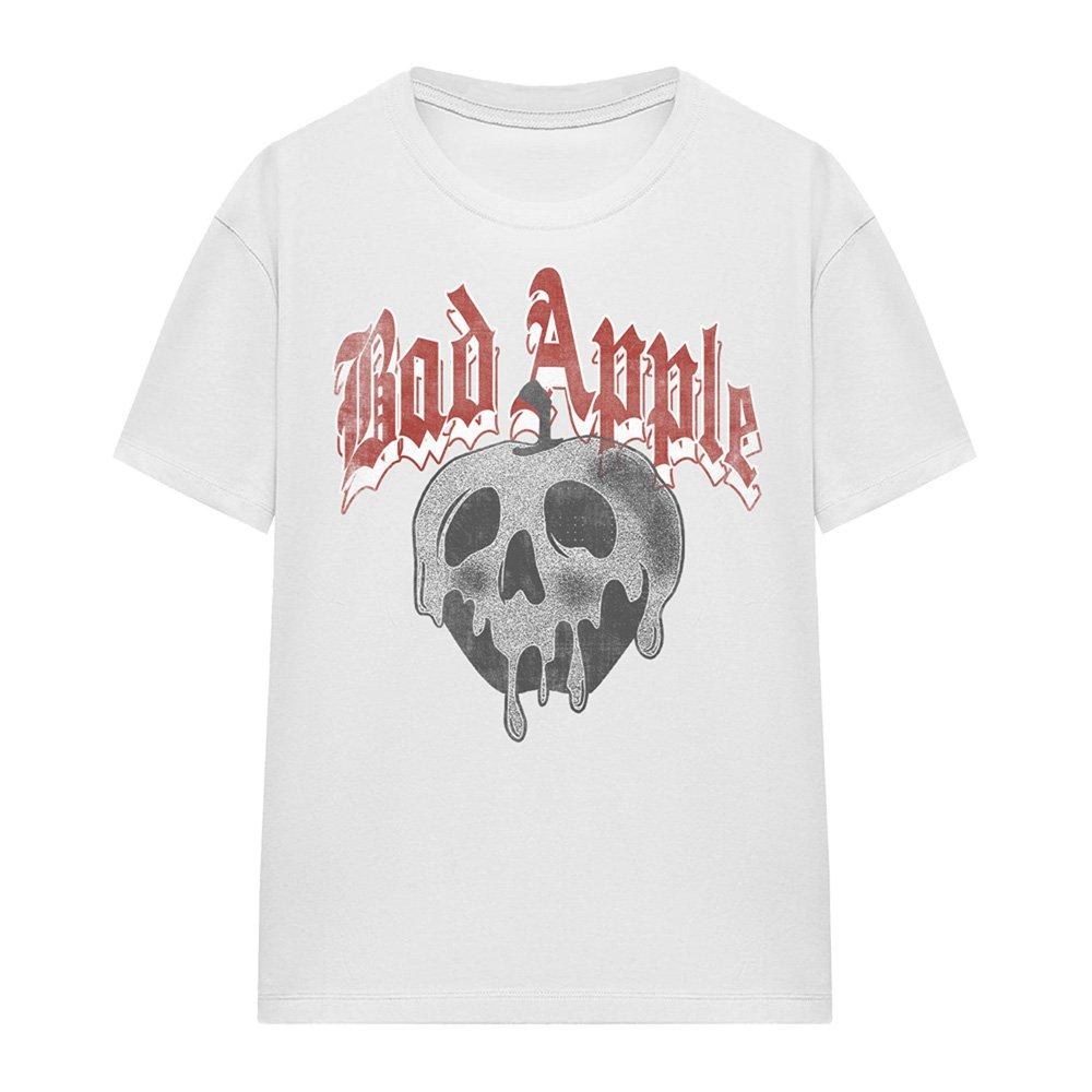 White - Disney - Snow White Bad Apple Skull Womens T-Shirt White - 4