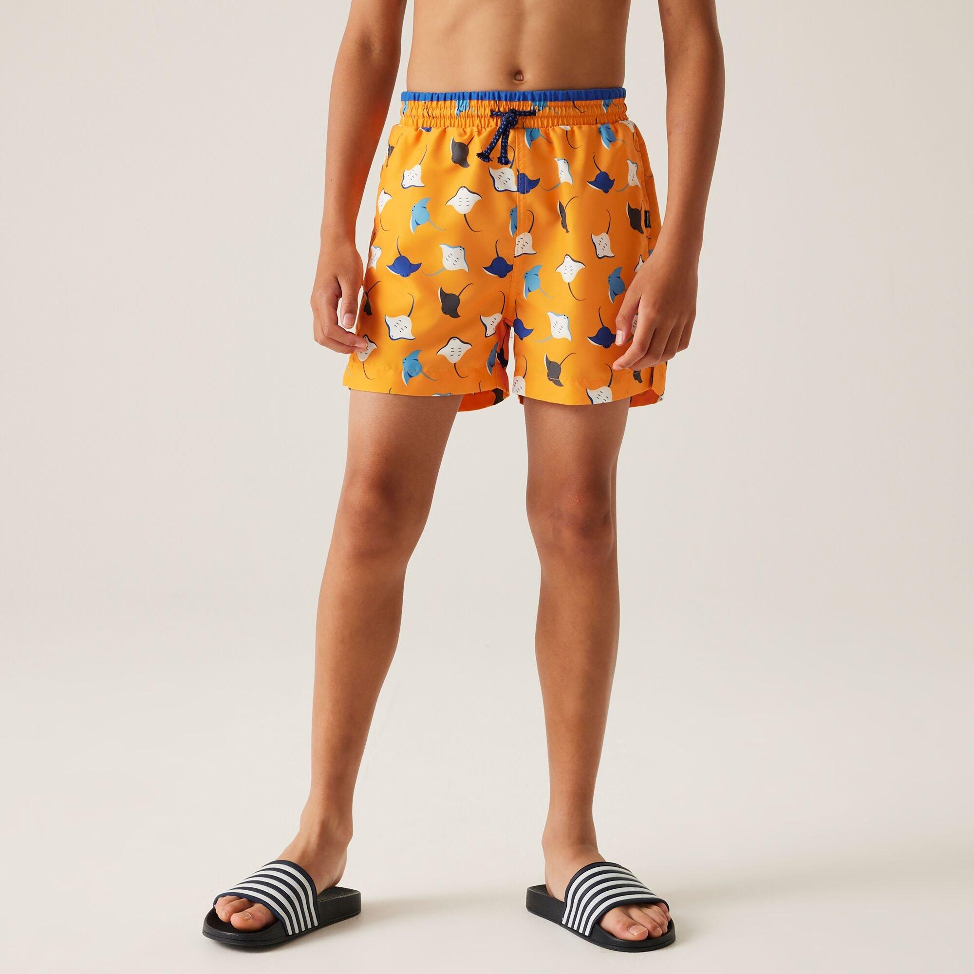 Regatta Boys Kids' Skander Iii Swim Shorts - Bright Marigold - 14 Years