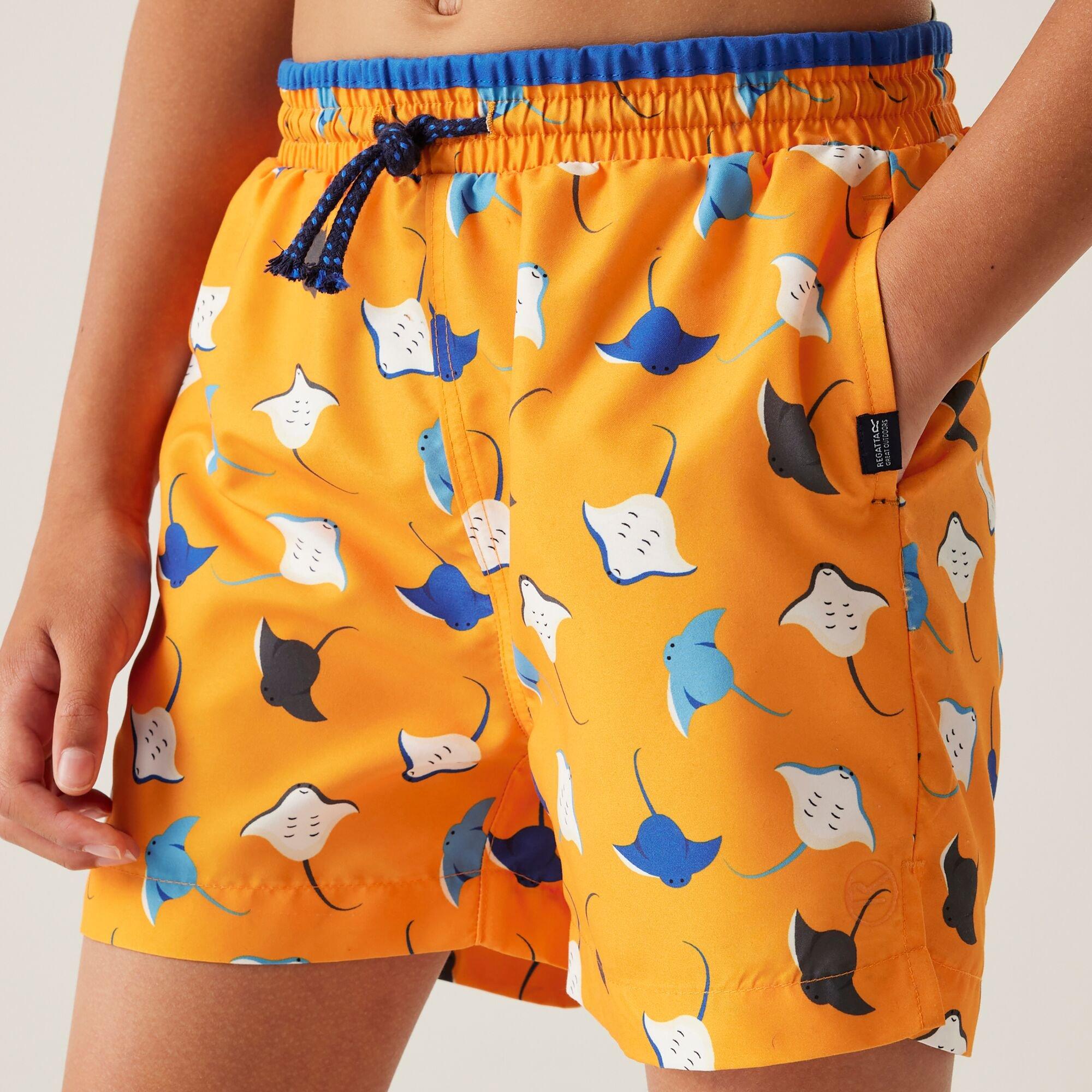 Bright Marigold - Regatta - Kids' Skander III Swim Shorts - 4