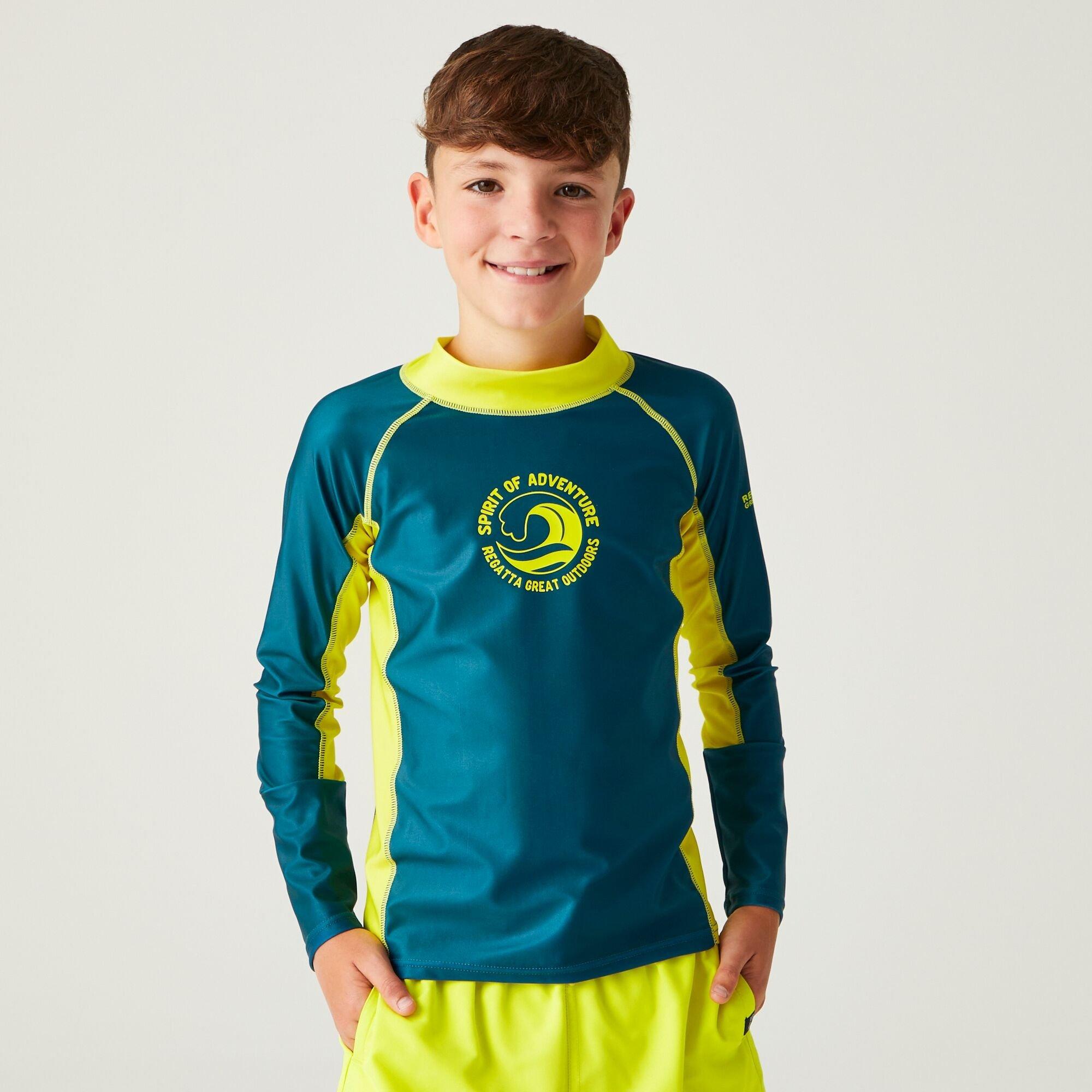 Moroccan Blue/C - Regatta - Kids' Hoku II Two Piece Swimsuits