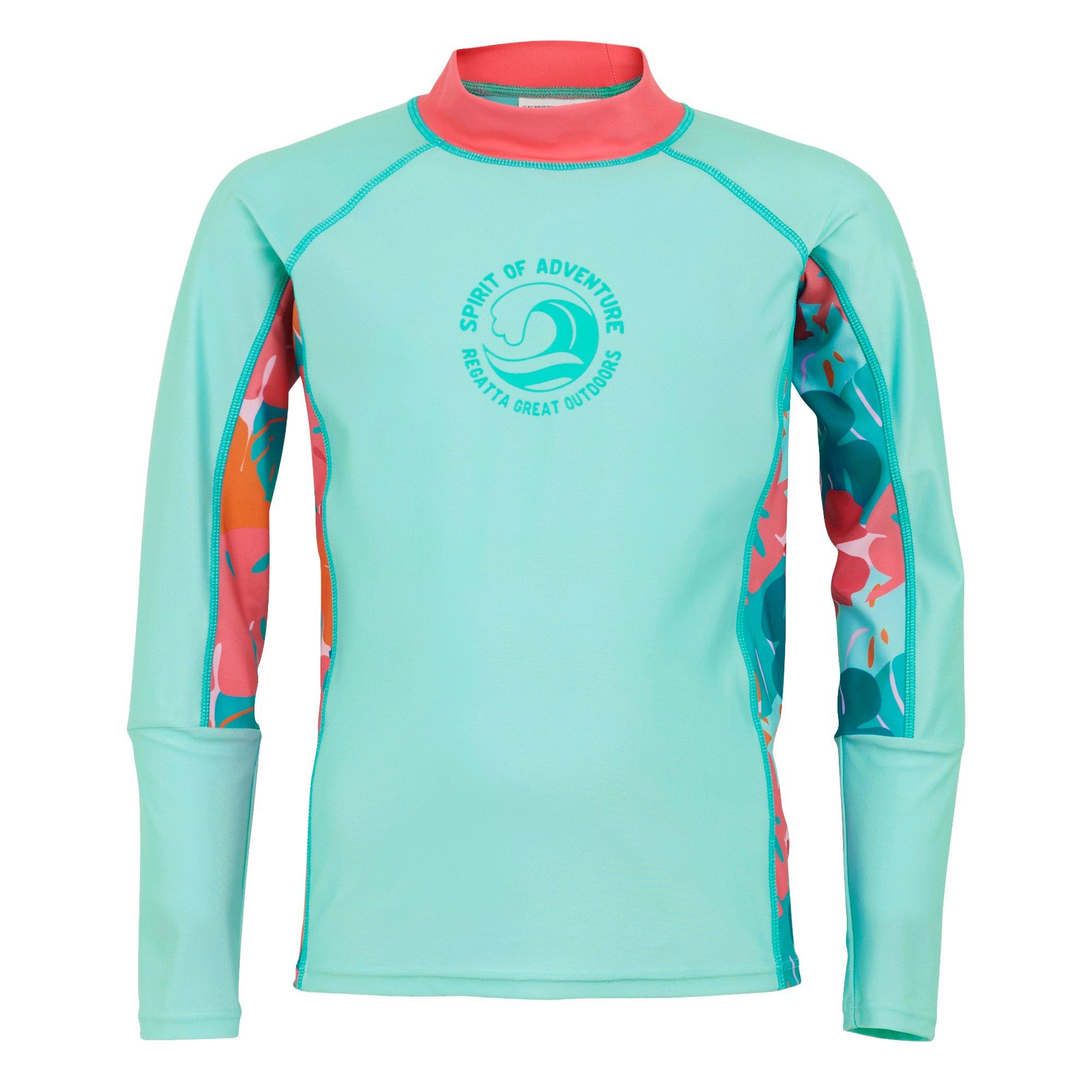 Aruba Blue/Peac - Regatta - Kids Hoku II UPF 50+ Swimwear - 5
