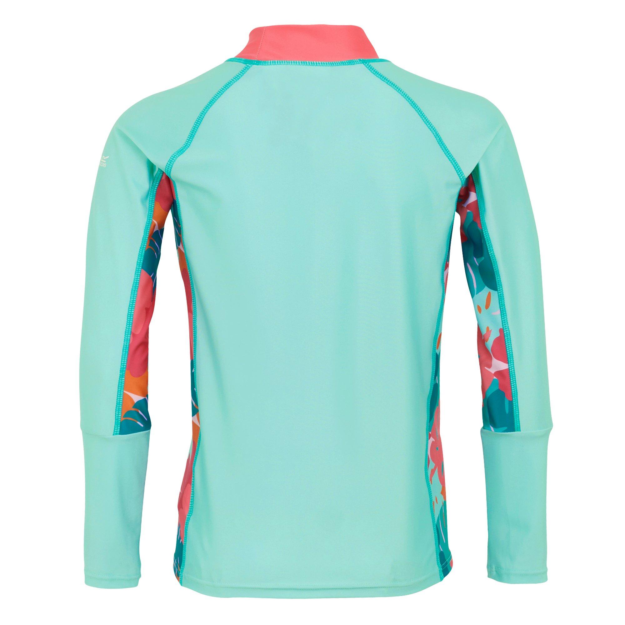 Aruba Blue/Peac - Regatta - Kids Hoku II UPF 50+ Swimwear - 6