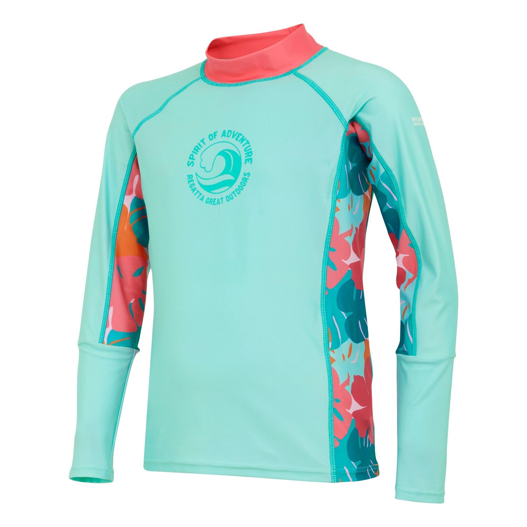 Aruba Blue/Peac - Regatta - Kids Hoku II UPF 50+ Swimwear - 7