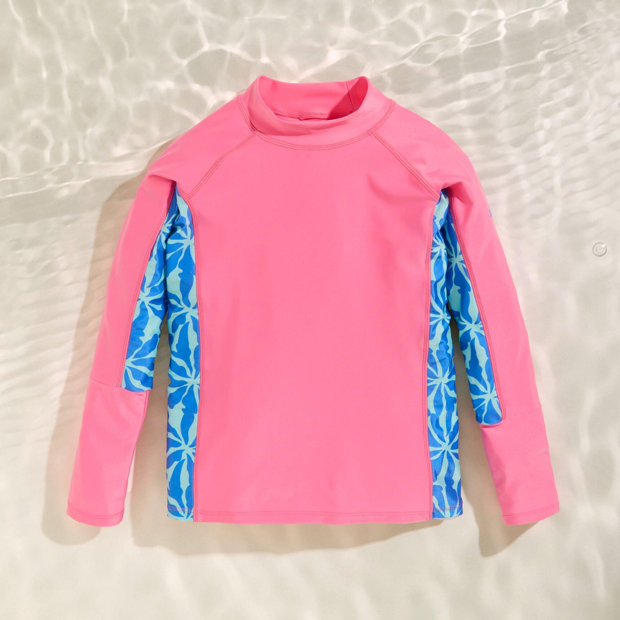 Regatta  Kids Kids Hoku Ii Upf 50+ Swim Top - Pinklemblufl - 7-8 Years