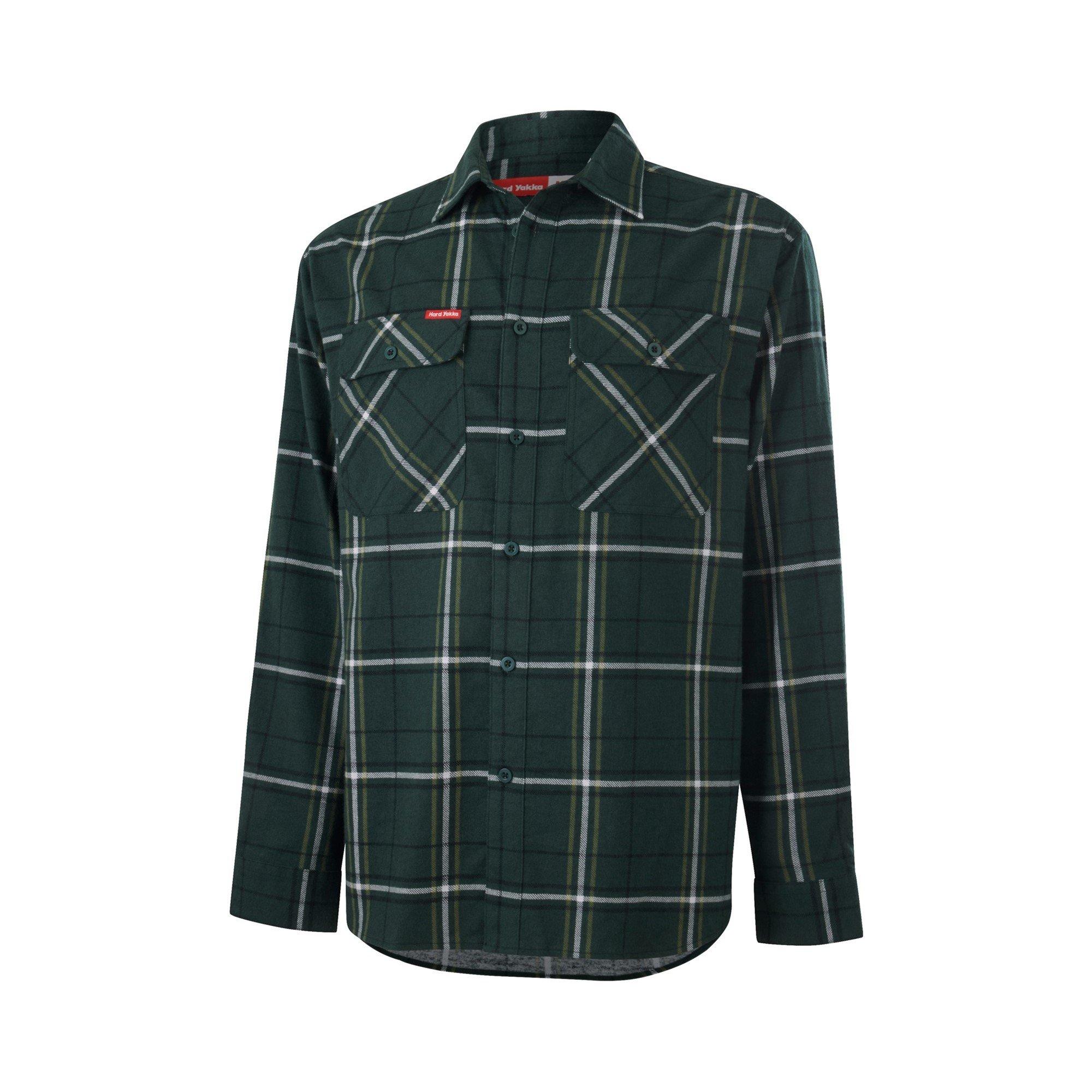 Green - Hard Yakka - Core Flannel Shirt - 3