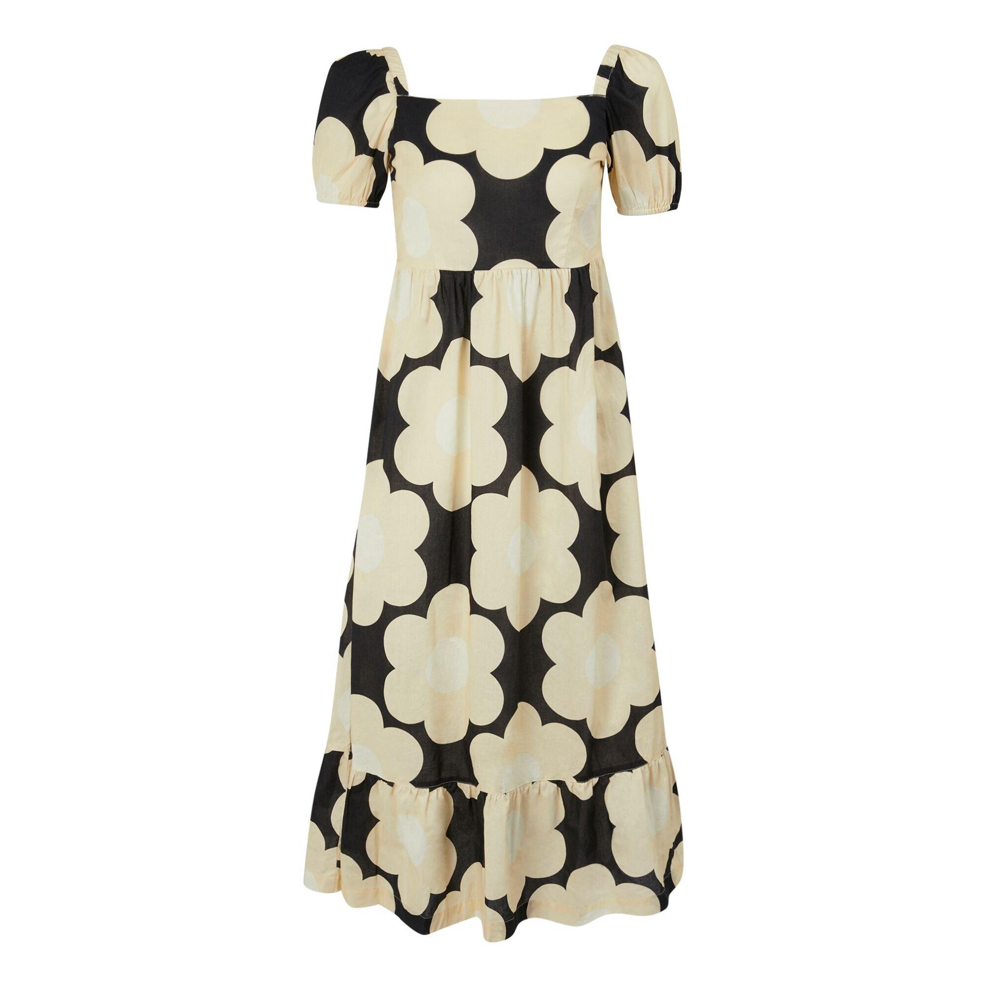 Regatta Women's Black Sixties D Orla Ii Midi Summer Dress - 14