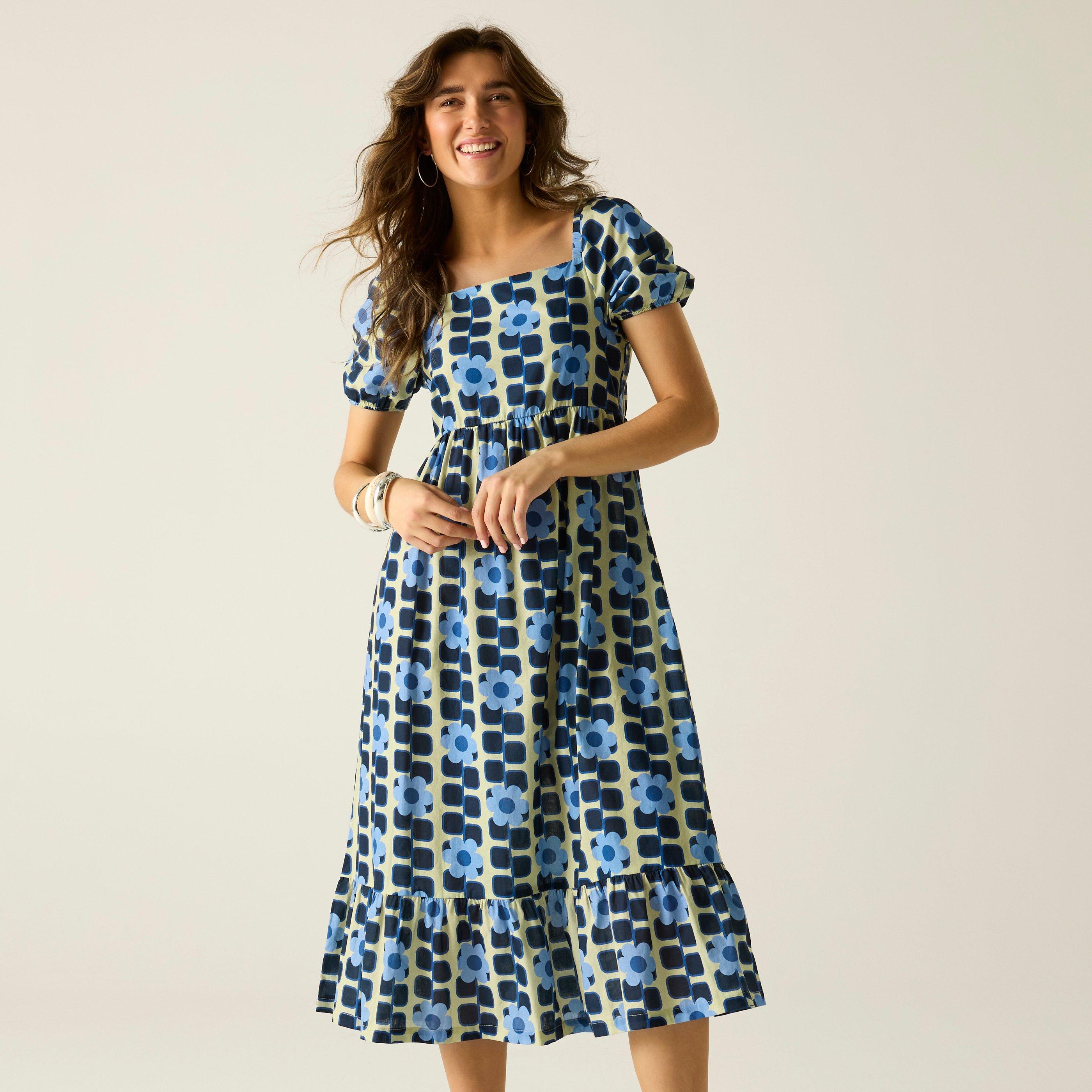 Gintsqflwrbl - Regatta - Womens Orla II Midi Summer Dress - 6