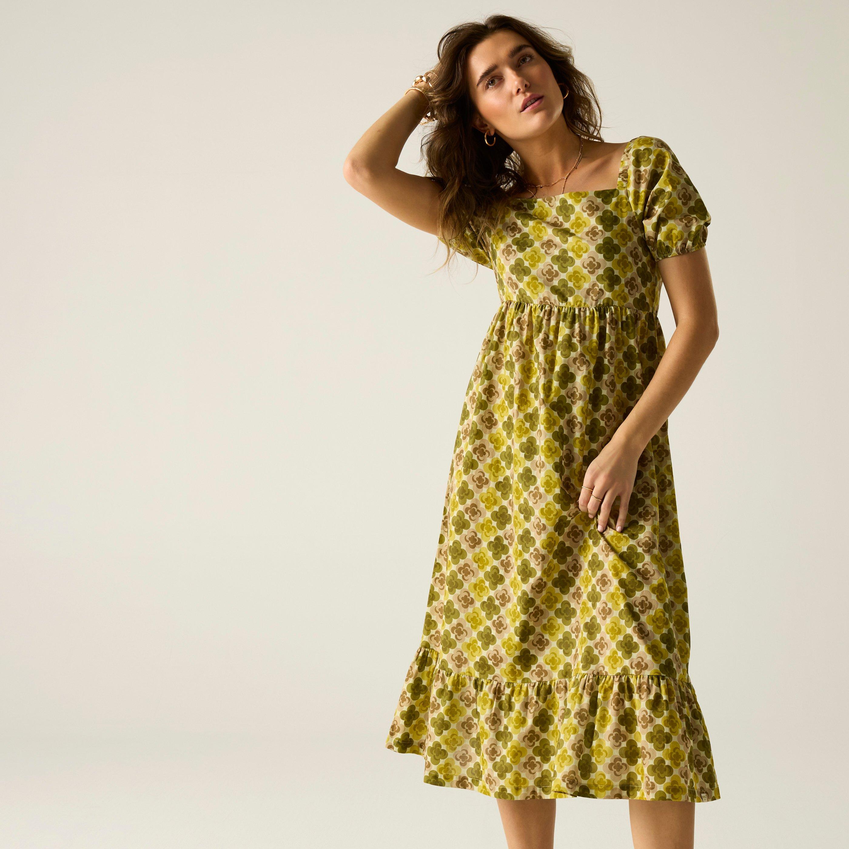 Regatta Women's Orla Kiely Midi Summer Dress - Mltiflwerylw - 18