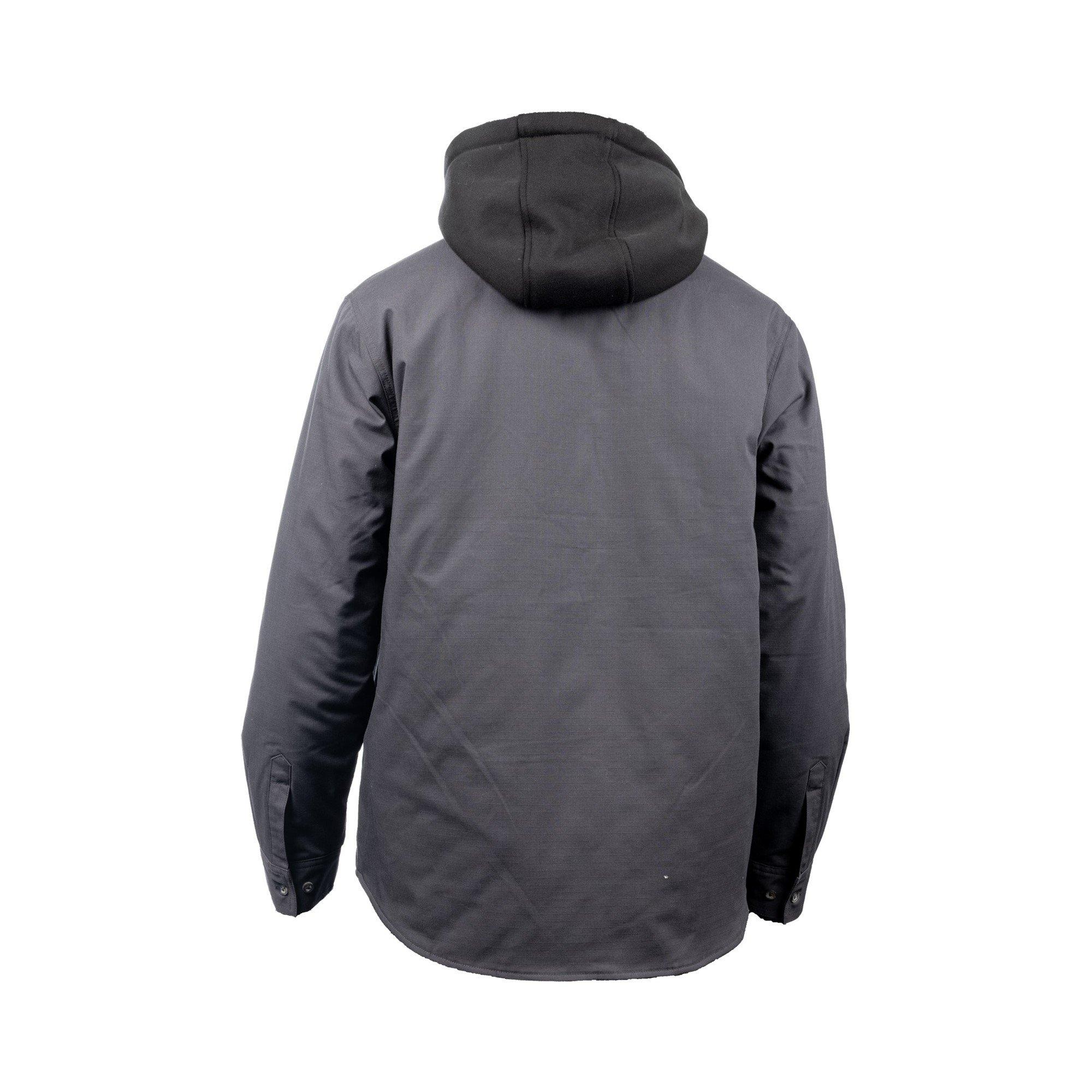 Charcoal - Hard Yakka - Quilted Solid Shacket - 2