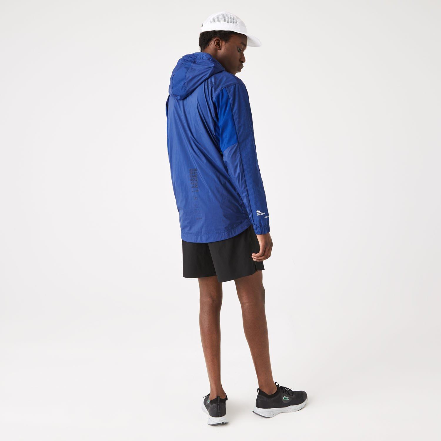 Blue - Lacoste - Colour-Block Windbreaker - 2
