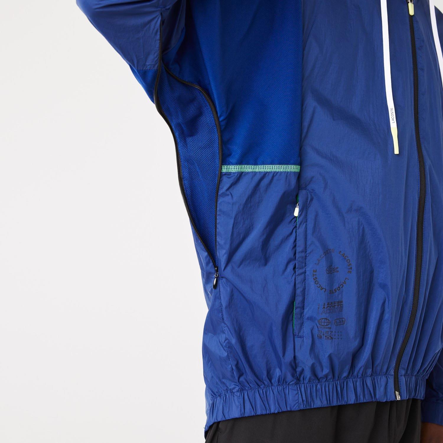 Blue - Lacoste - Colour-Block Windbreaker - 6