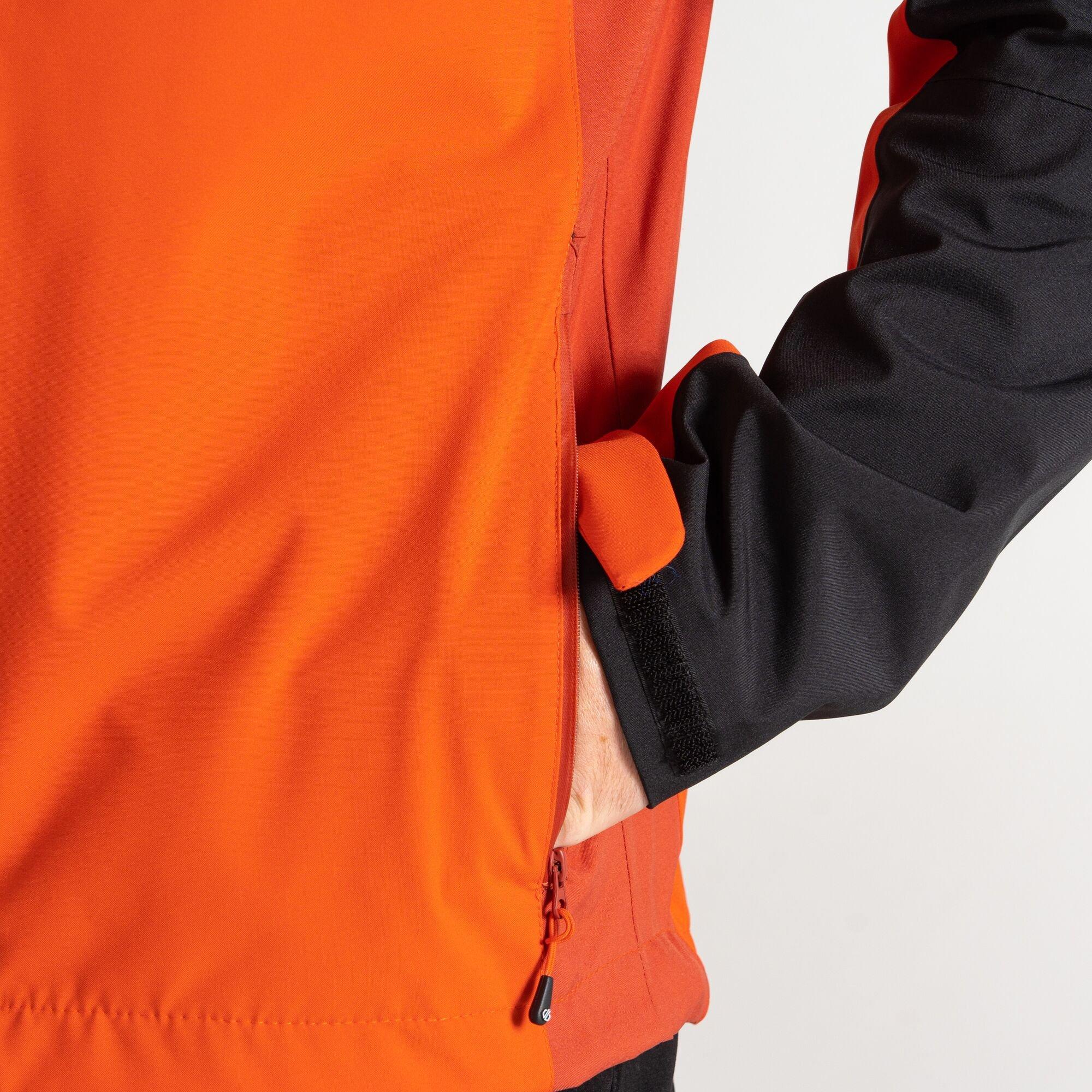 Cinnamon/Black - Dare 2b - Men's Torrek Recycled Breathable Stretch Windproof Hooded Waterproof Jacket - 8