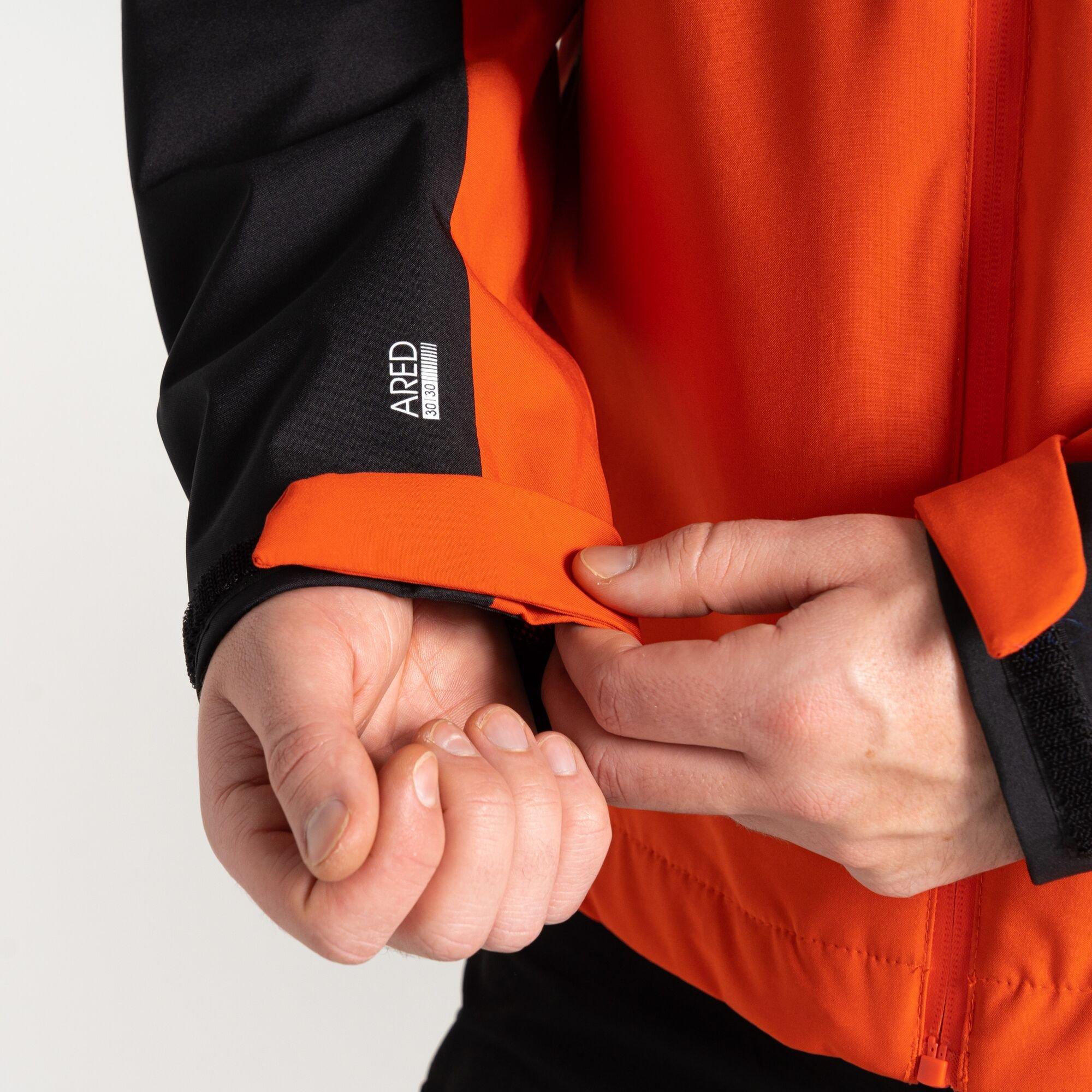 Cinnamon/Black - Dare 2b - Men's Torrek Recycled Breathable Stretch Windproof Hooded Waterproof Jacket - 9