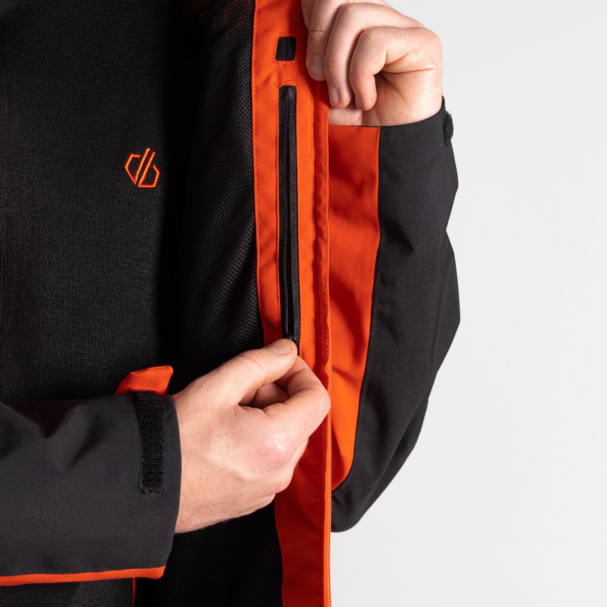 Cinnamon/Black - Dare 2b - Men's Torrek Recycled Breathable Stretch Windproof Hooded Waterproof Jacket - 10